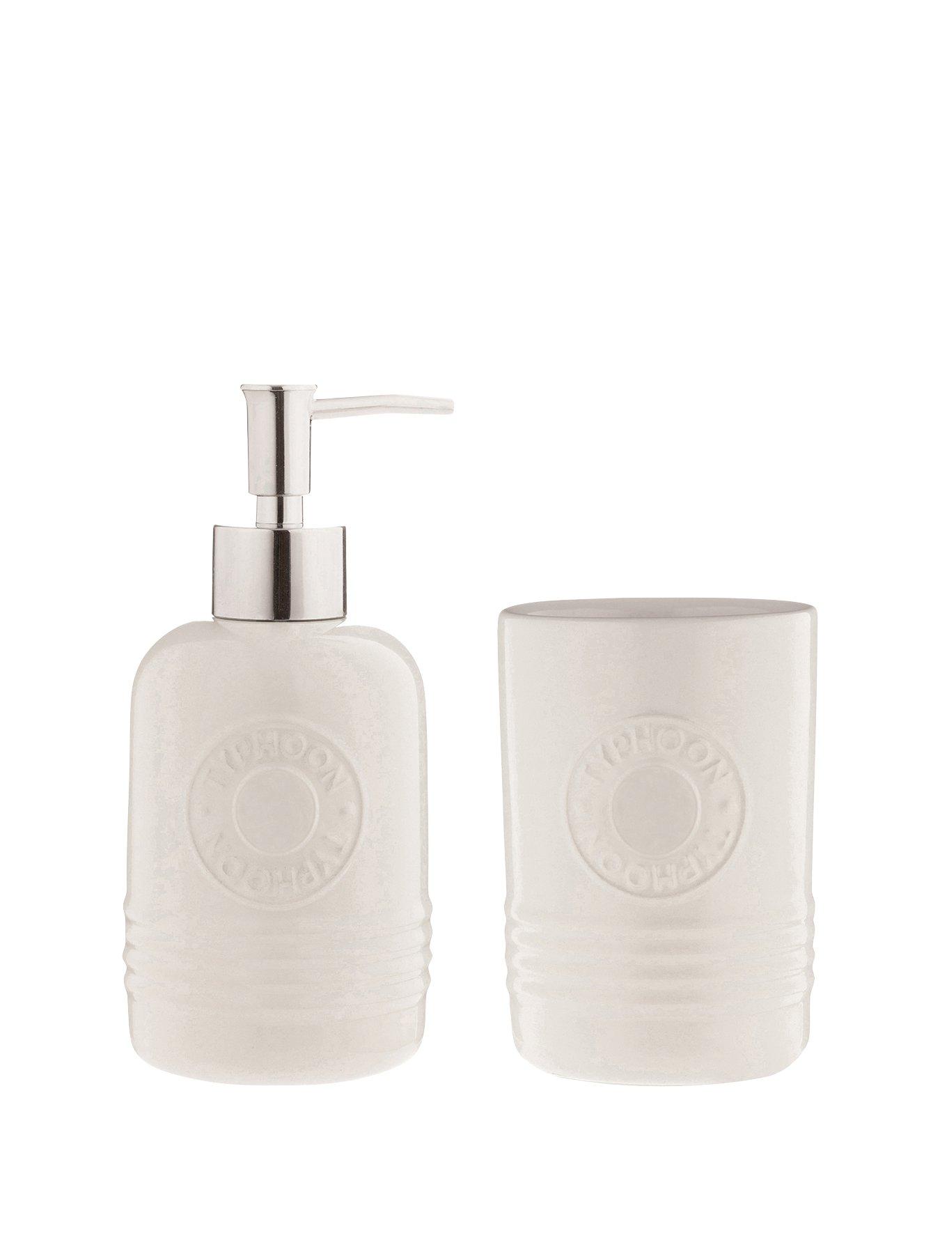 Image 2 of 6 of Typhoon Living Cream Soap Dispenser And Tumbler Set