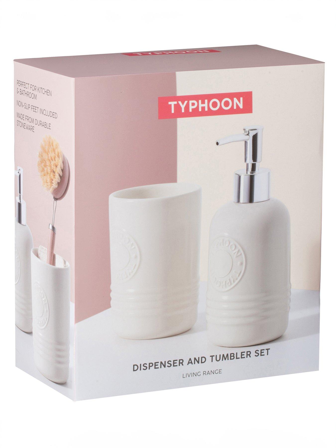 Typhoon Living Cream Soap Dispenser And Tumbler Set | Very.co.uk