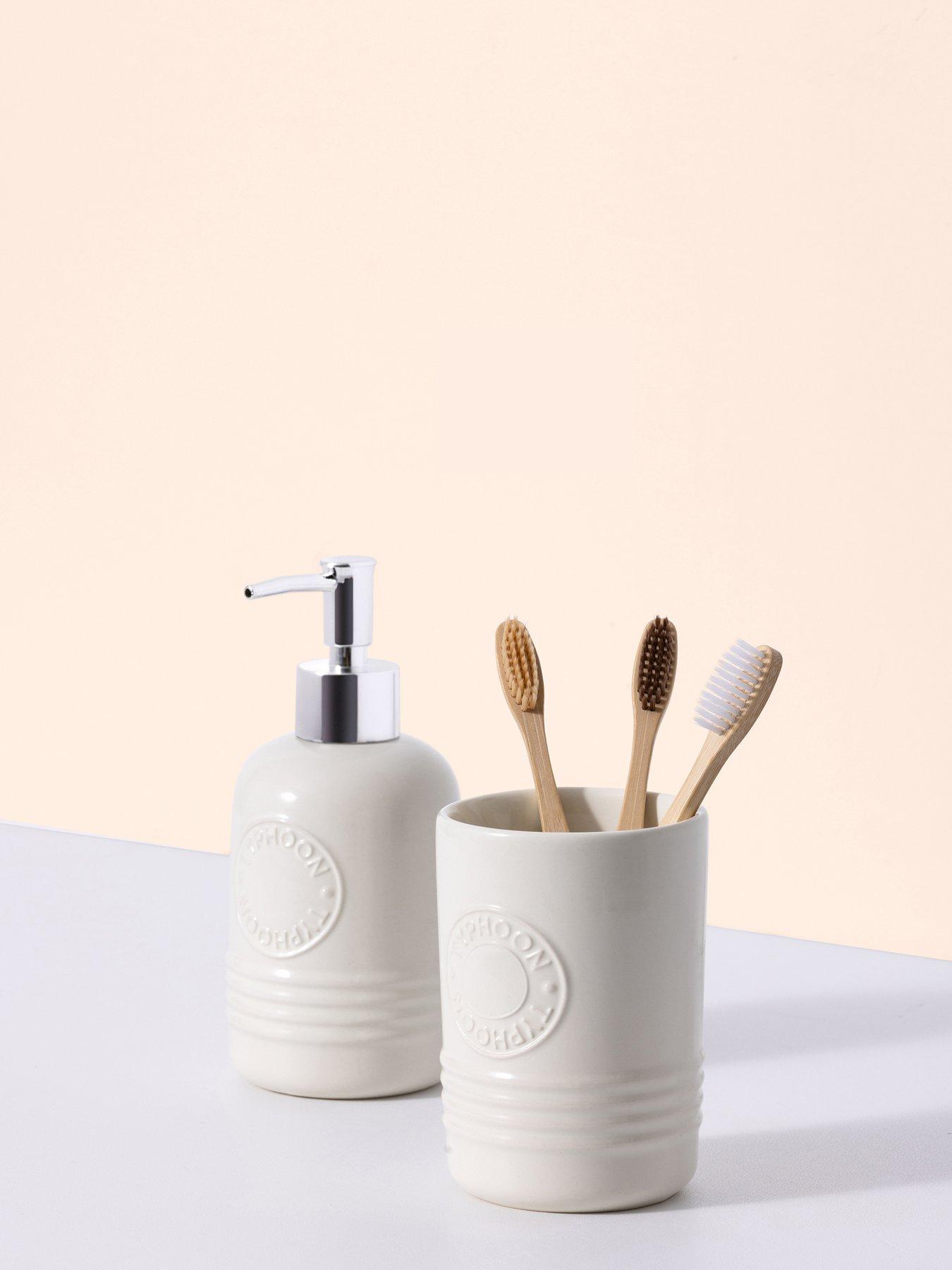Image 6 of 6 of Typhoon Living Cream Soap Dispenser And Tumbler Set