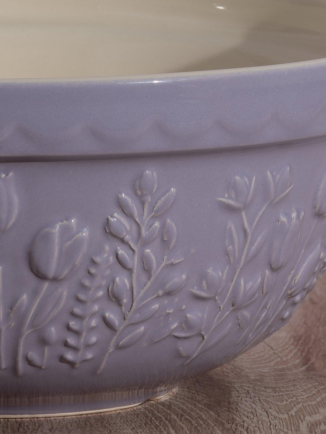 Image 4 of 4 of Mason Cash In The Meadow Tulip 24 cm Lilac Mixing Bowl