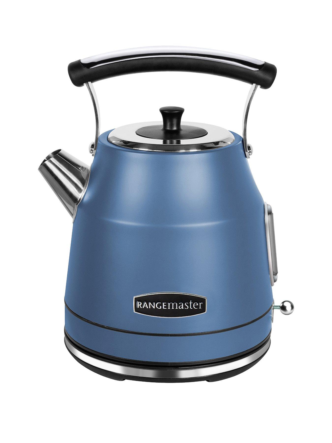 Product photograph of Rangemaster Classic Dome Kettle - Stone Blue from very.co.uk