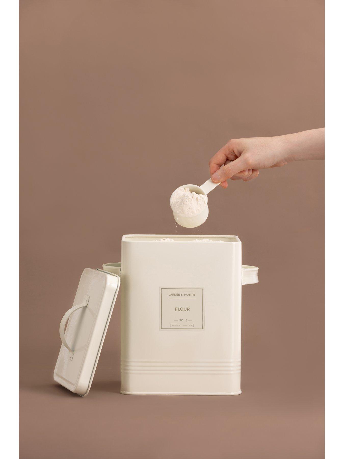 Product photograph of Typhoon Living Bulk Storage Tin In Cream from very.co.uk