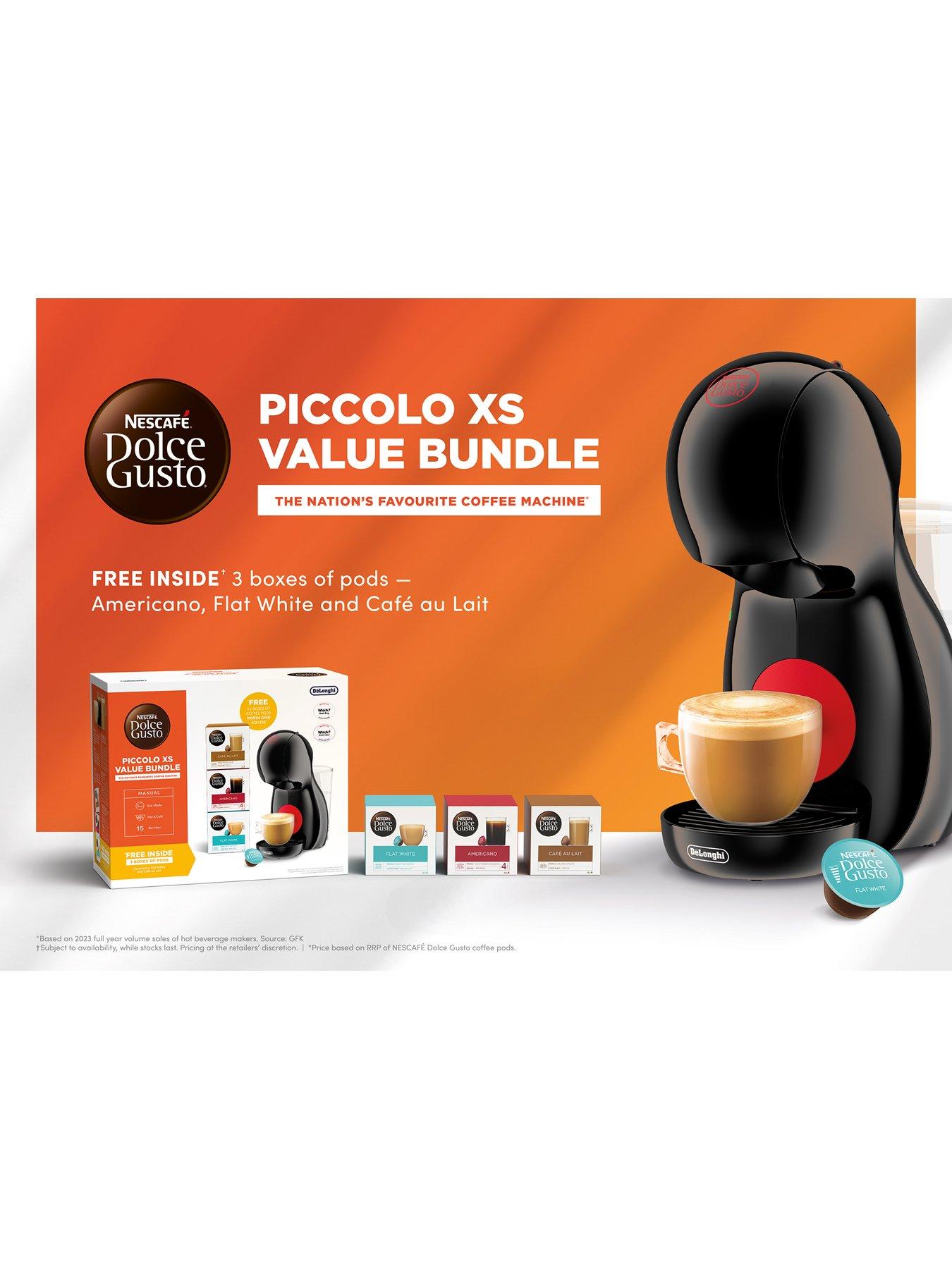 Nescafe Dolce Gusto Piccolo XS Manual Coffee Machine Black by DeLonghi
