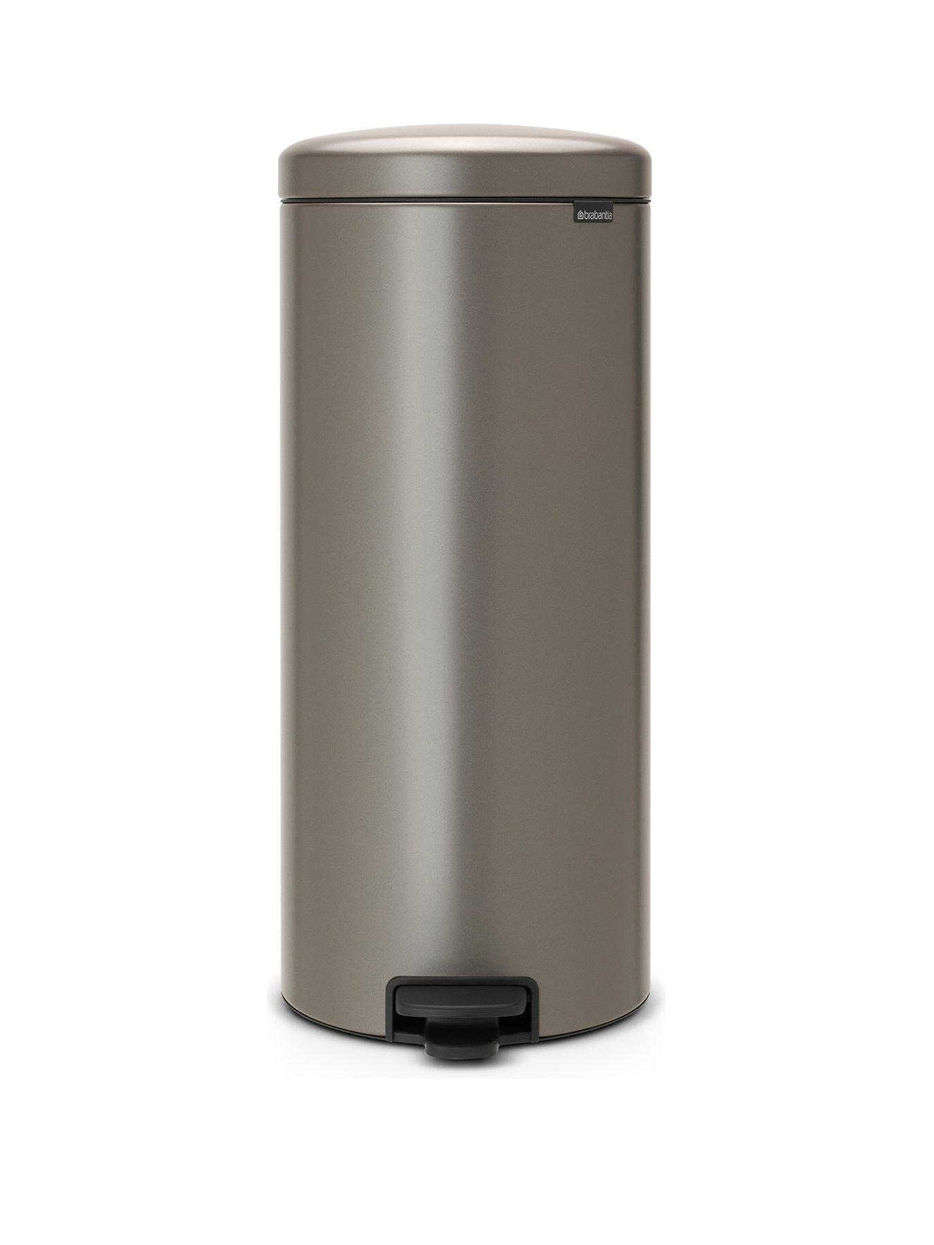 Image 2 of 7 of Brabantia NewIcon 30-Litre Pedal Bin in Platinum