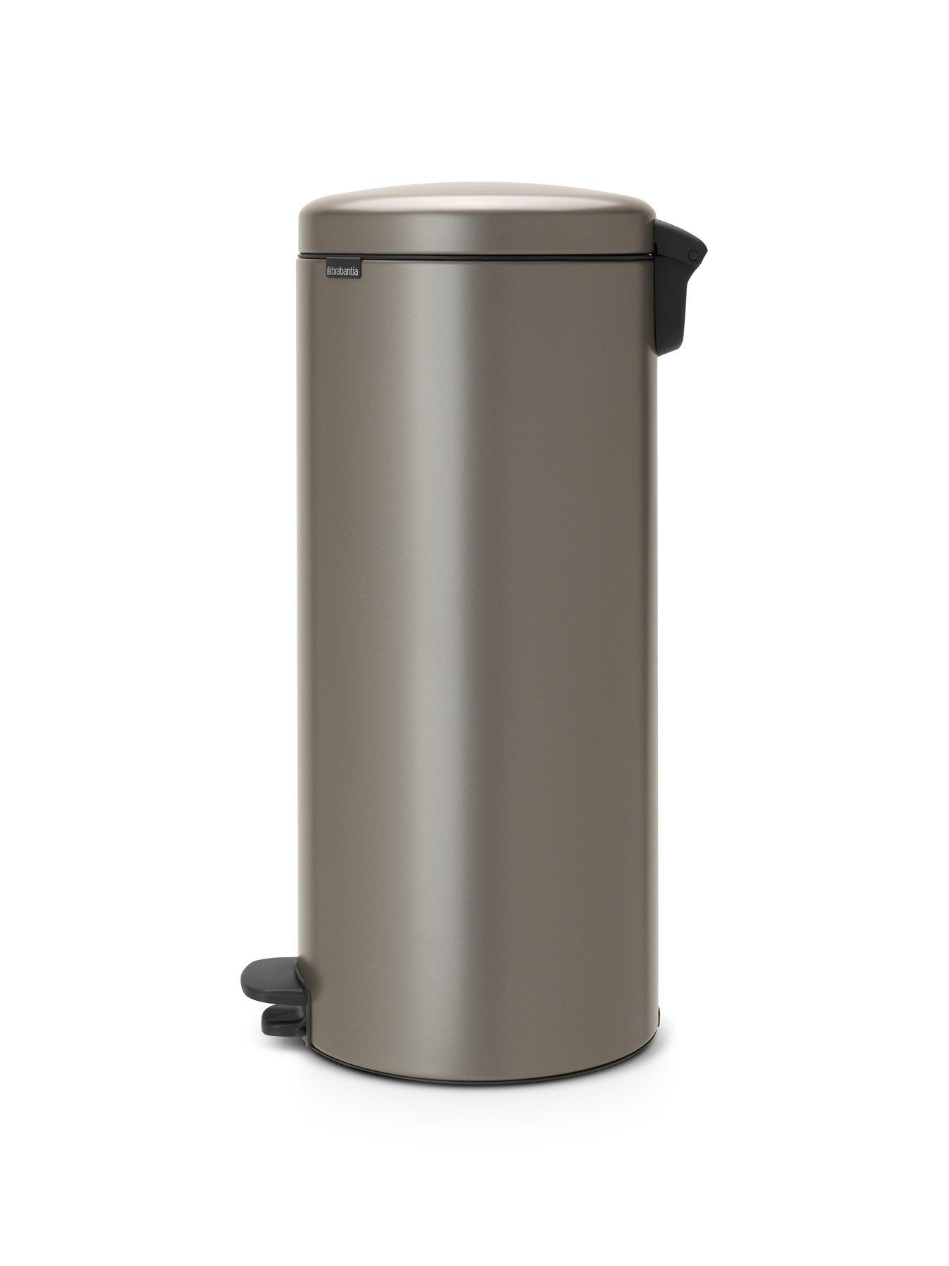 Image 3 of 7 of Brabantia NewIcon 30-Litre Pedal Bin in Platinum