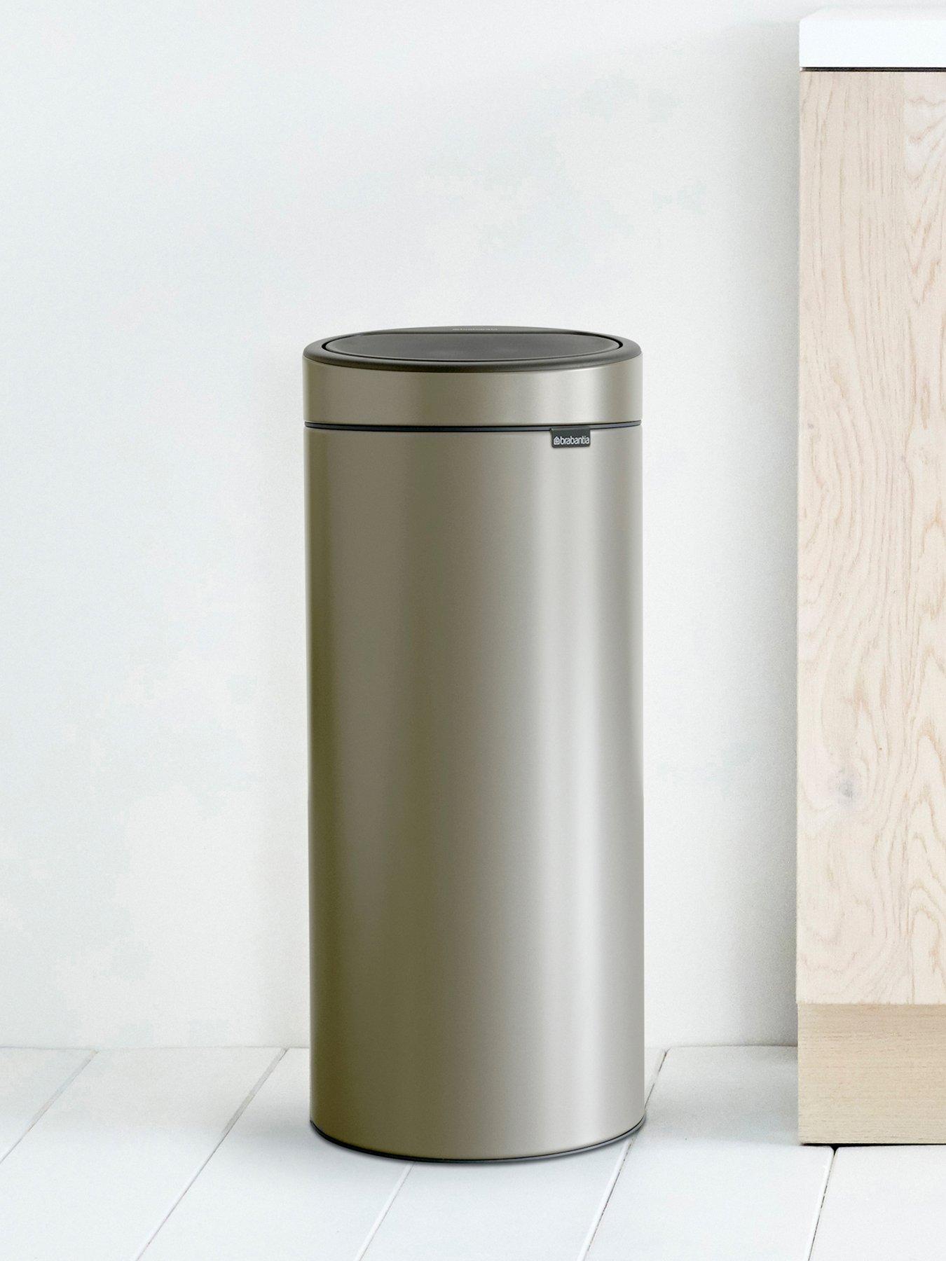 undefined 30-Litre Touch Bin in Platinum