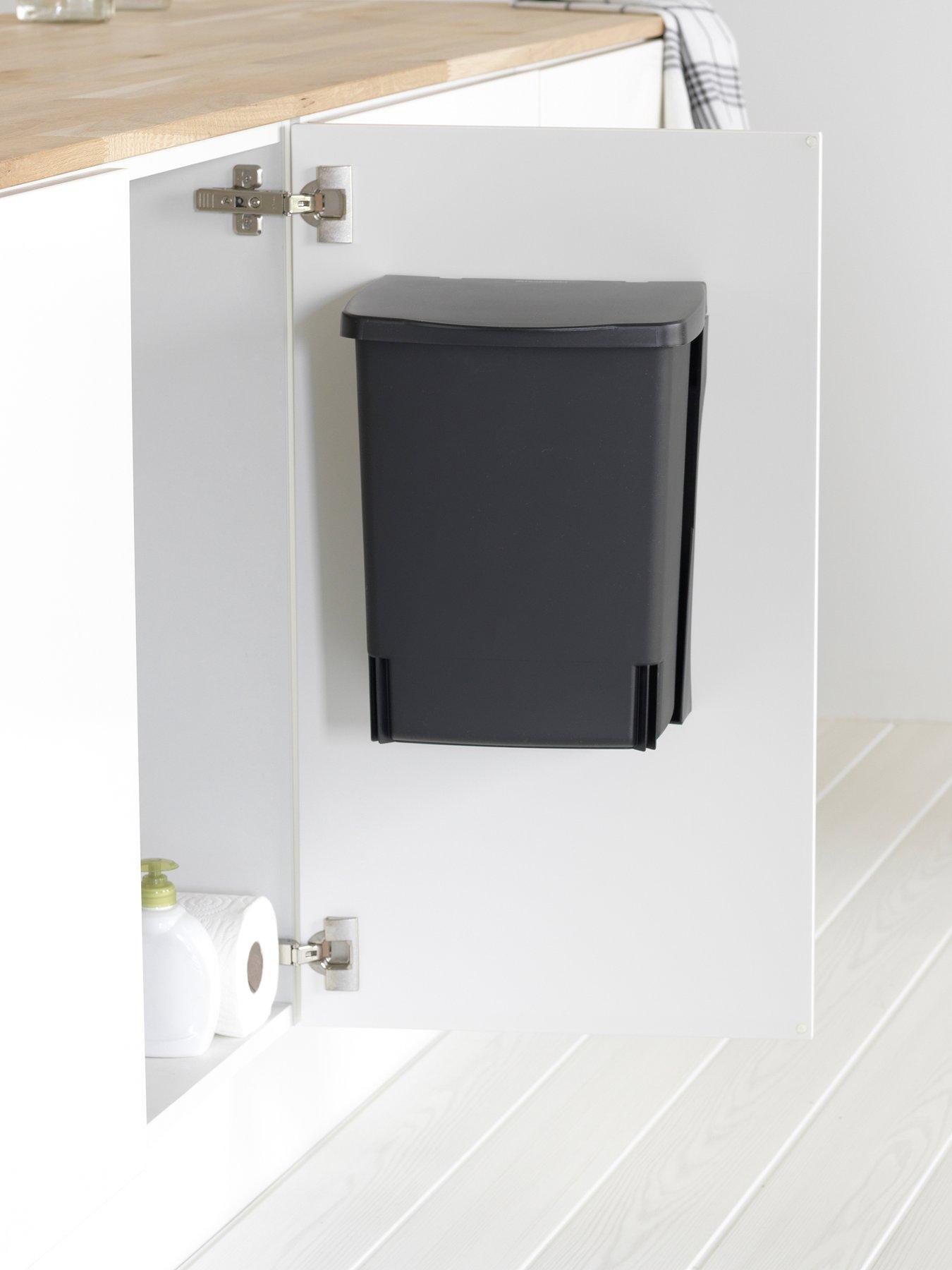 Product photograph of Brabantia Built-in 10 Litre Rectangular Bin from very.co.uk