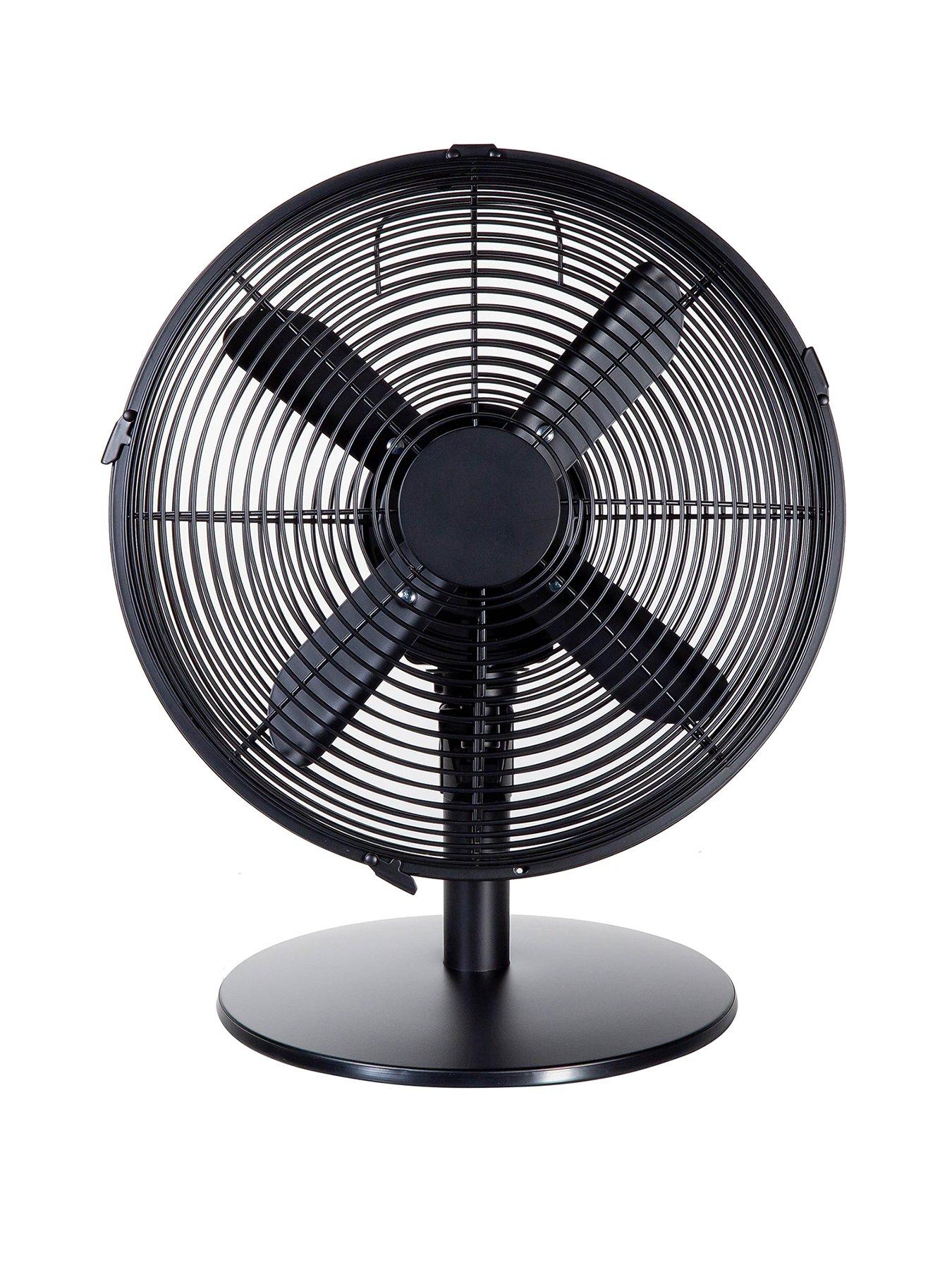 undefined 12 Metal Desk Fan - Matt Black