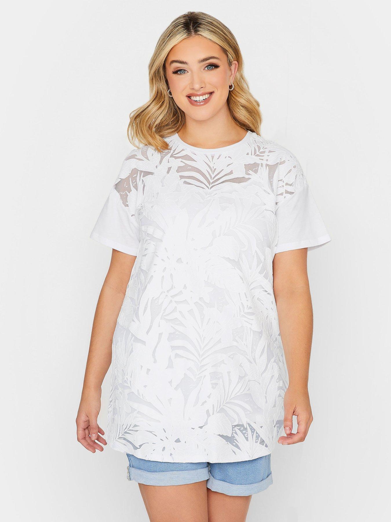 Image 1 of 4 of Yours Curve Mesh Panel Front Panel Top - White