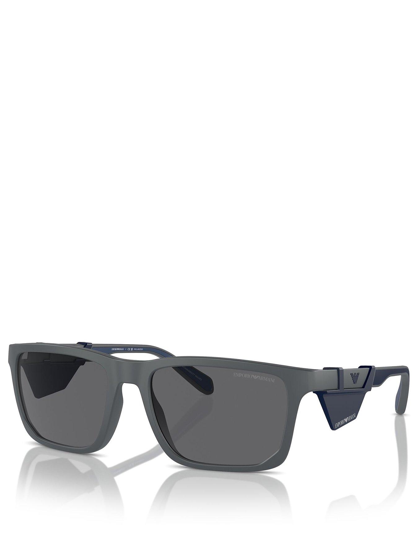 Image 1 of 4 of Emporio Armani 610387 Rectangle Sunglasses