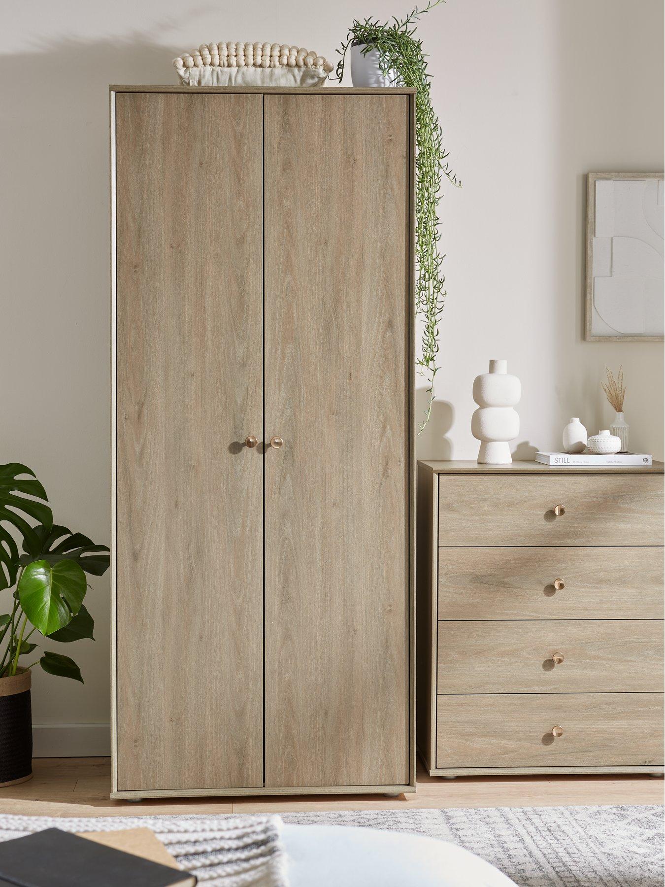 Product photograph of Very Home Bennett 2 Door Wardrobe from very.co.uk