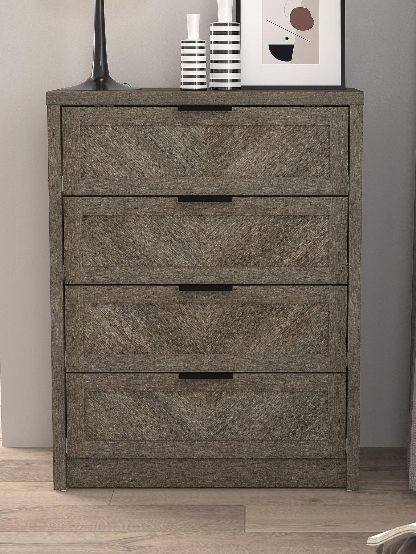 Product photograph of Very Home Chevry 4 Drawer Chest from very.co.uk