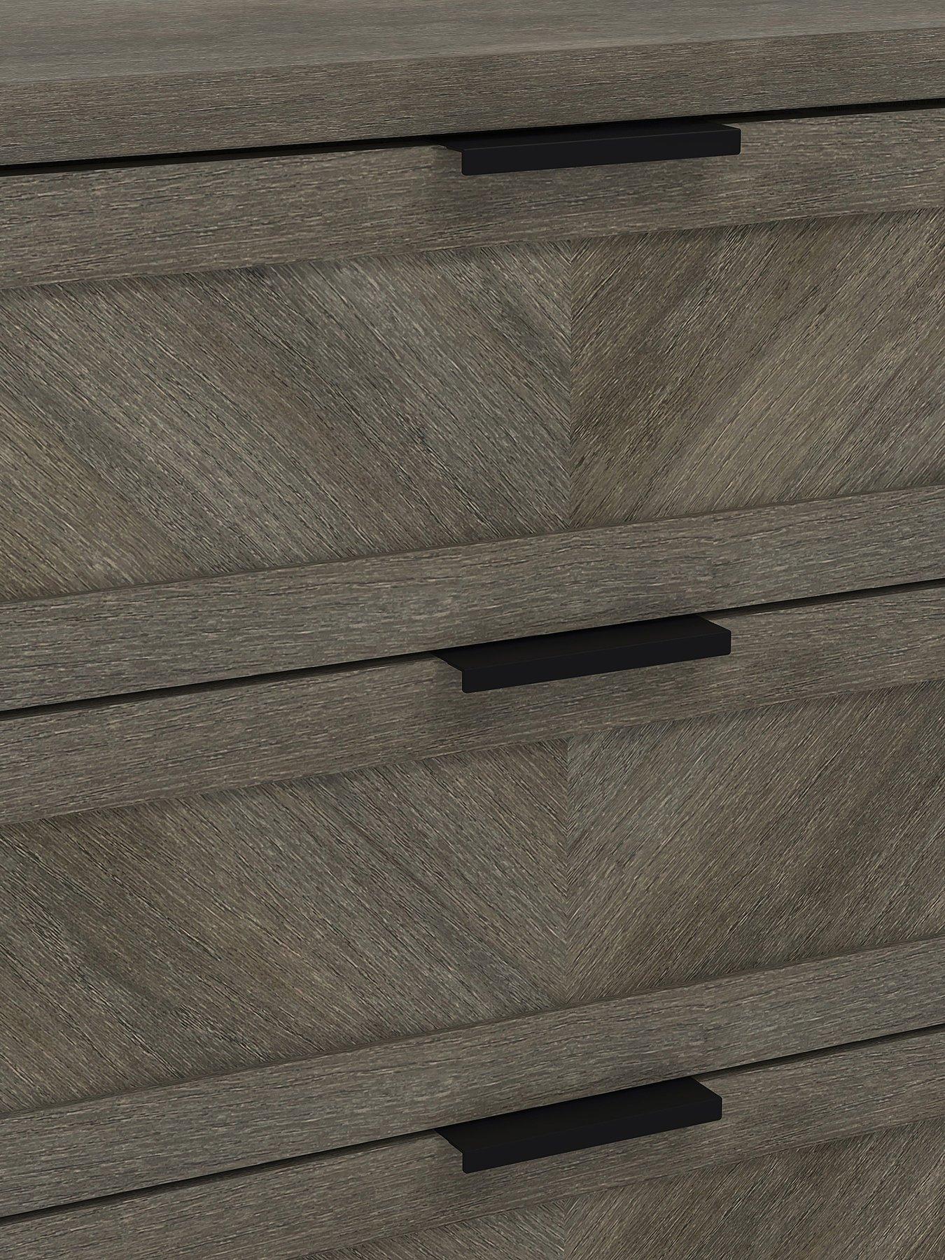 Image 6 of 7 of Very Home Chevry 4 Drawer Chest - Grey&nbsp;Oak