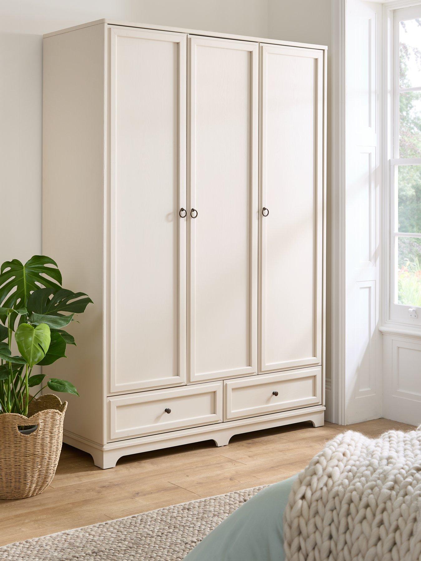 Product photograph of Very Home Cabot 3 Door 2 Drawer Wardrobe from very.co.uk