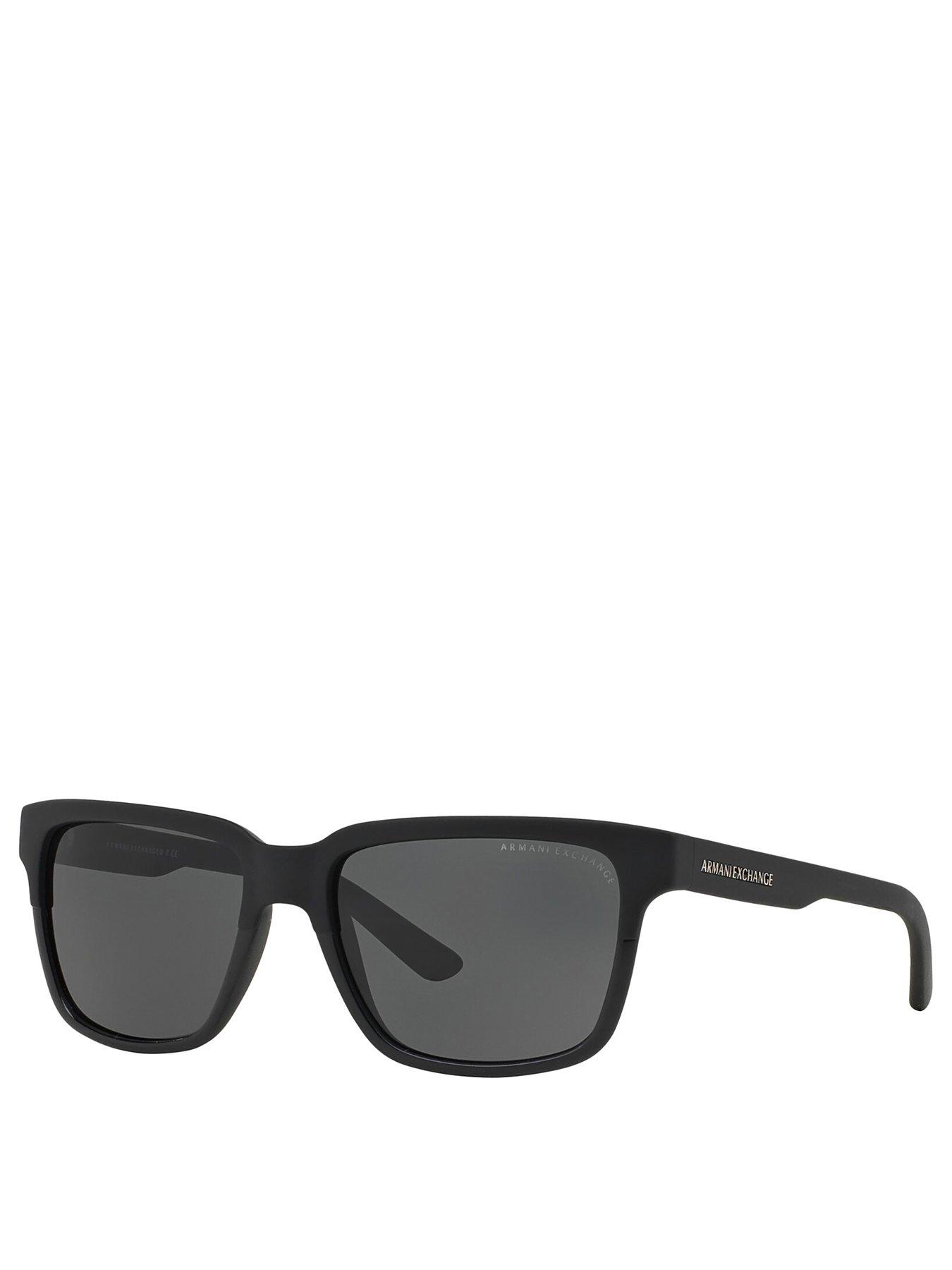 Armani Exchange Square Sunglasses Black Very