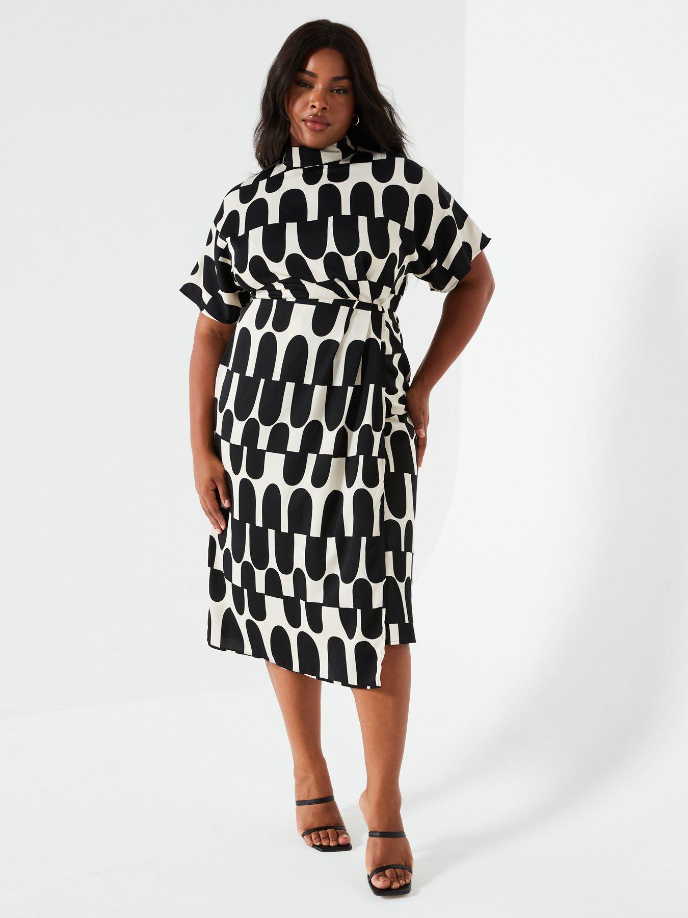 Abstract print dress