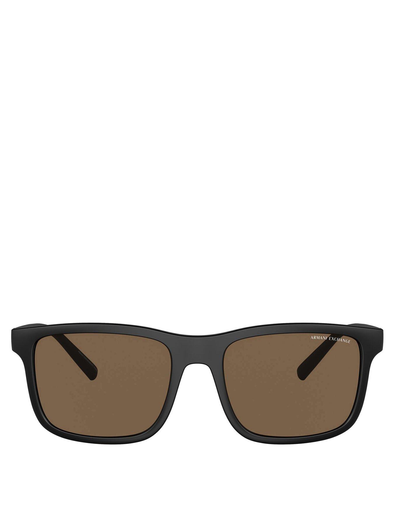 Image 3 of 4 of Armani Exchange AX4145S Square Sunglasses - Black
