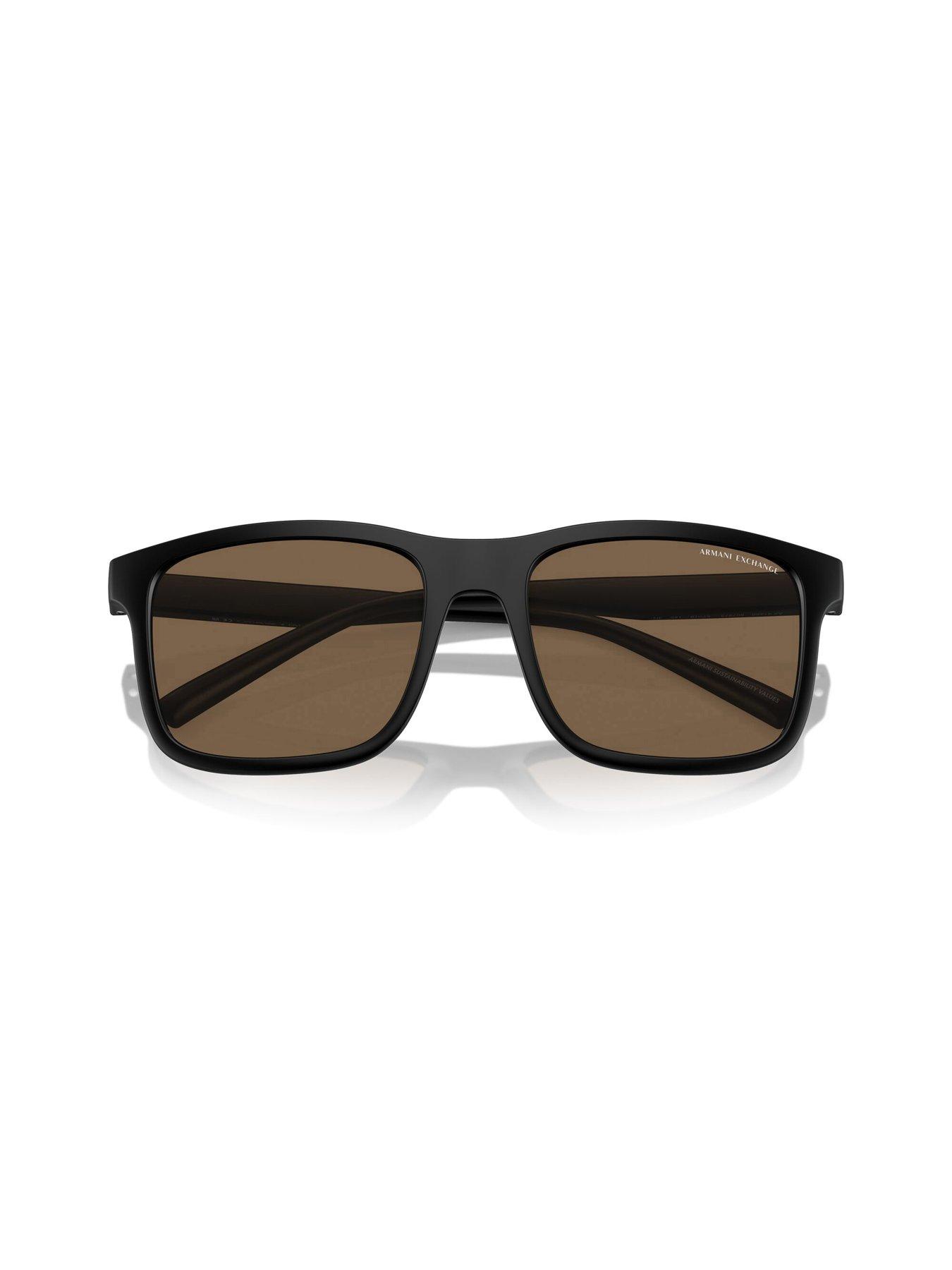 Image 4 of 4 of Armani Exchange AX4145S Square Sunglasses - Black