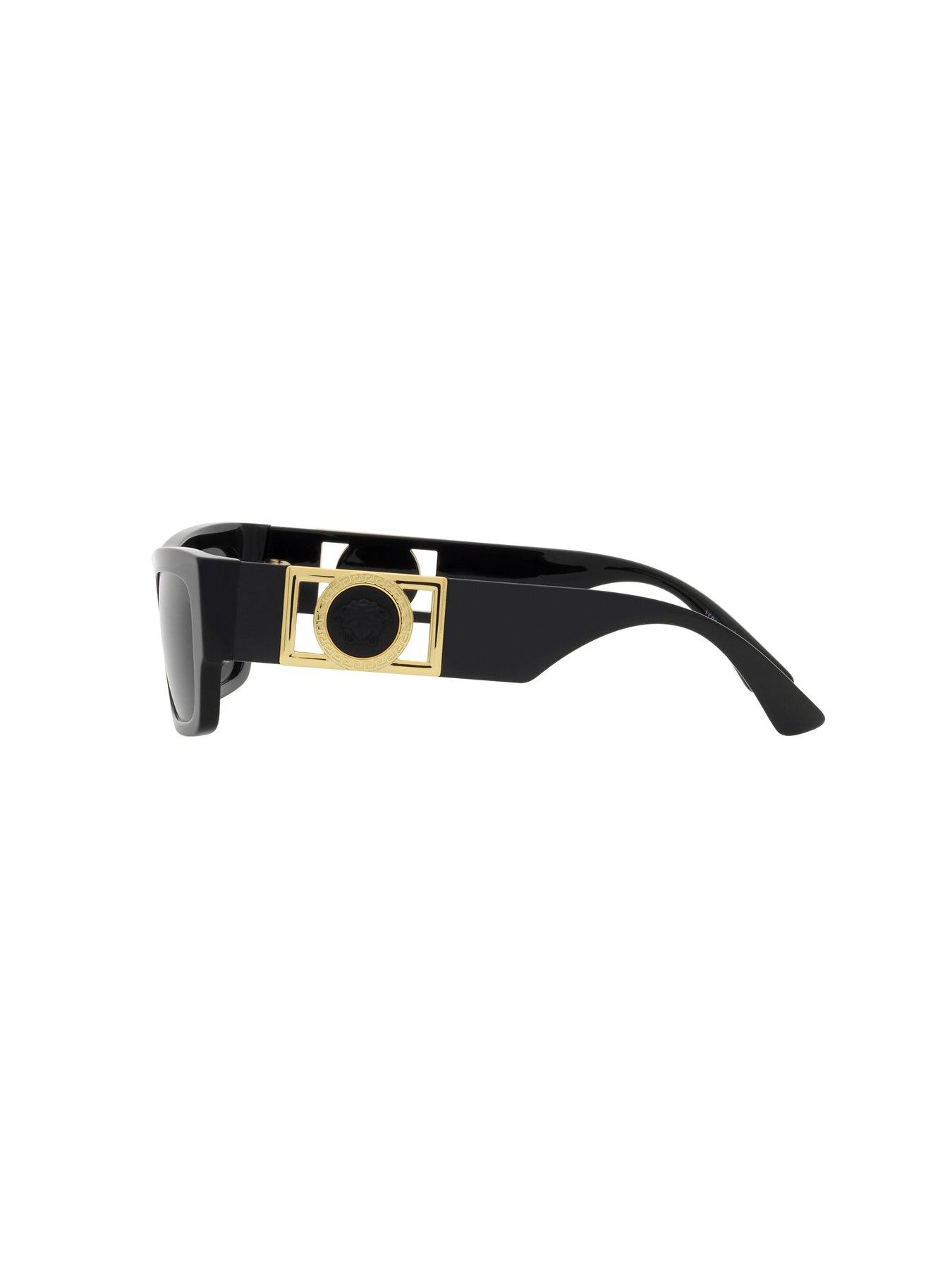 Image 2 of 4 of VERSACE 0ve4416u Rectangle Sunglasses - Black
