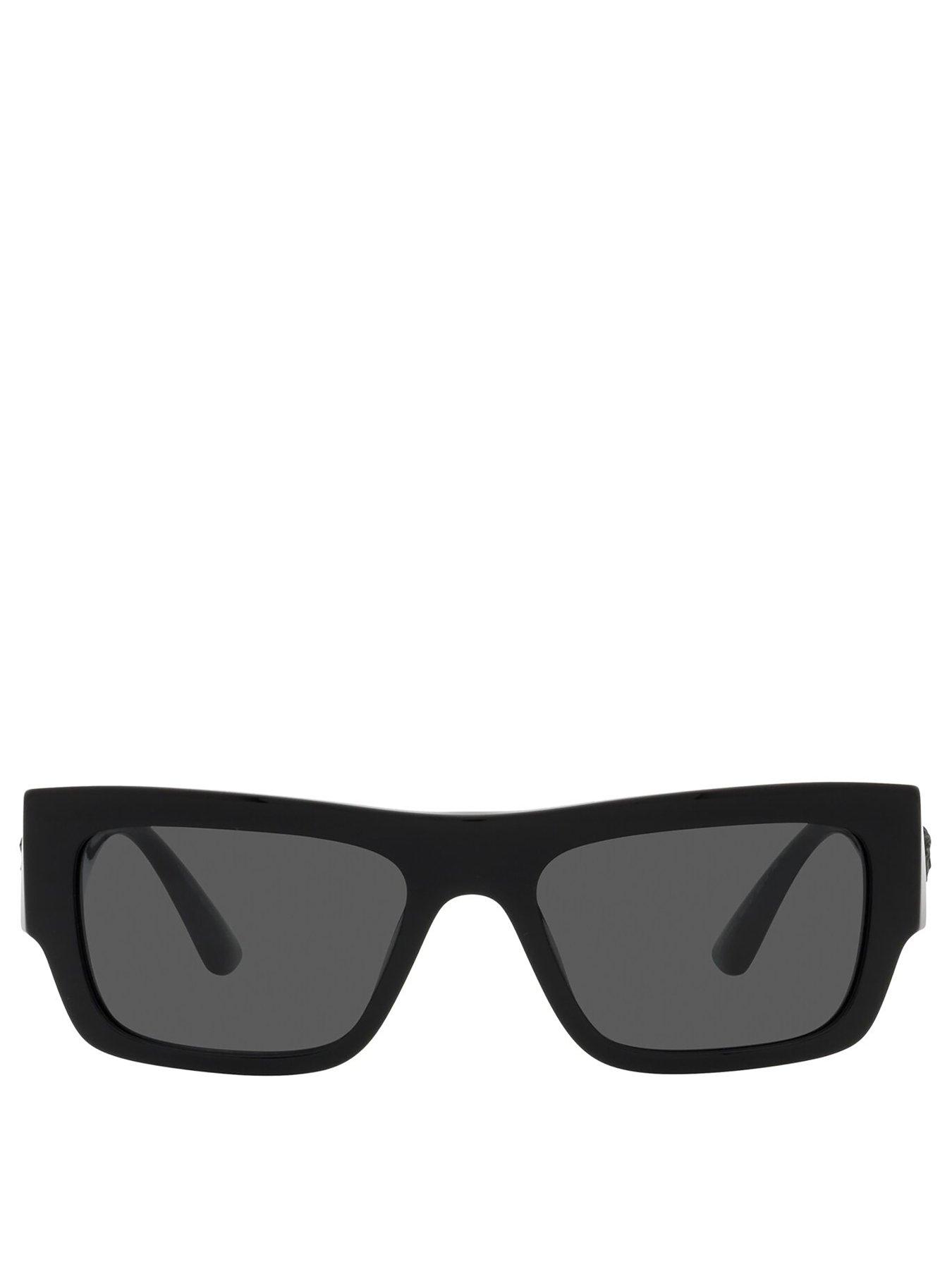 Image 3 of 4 of VERSACE 0ve4416u Rectangle Sunglasses - Black
