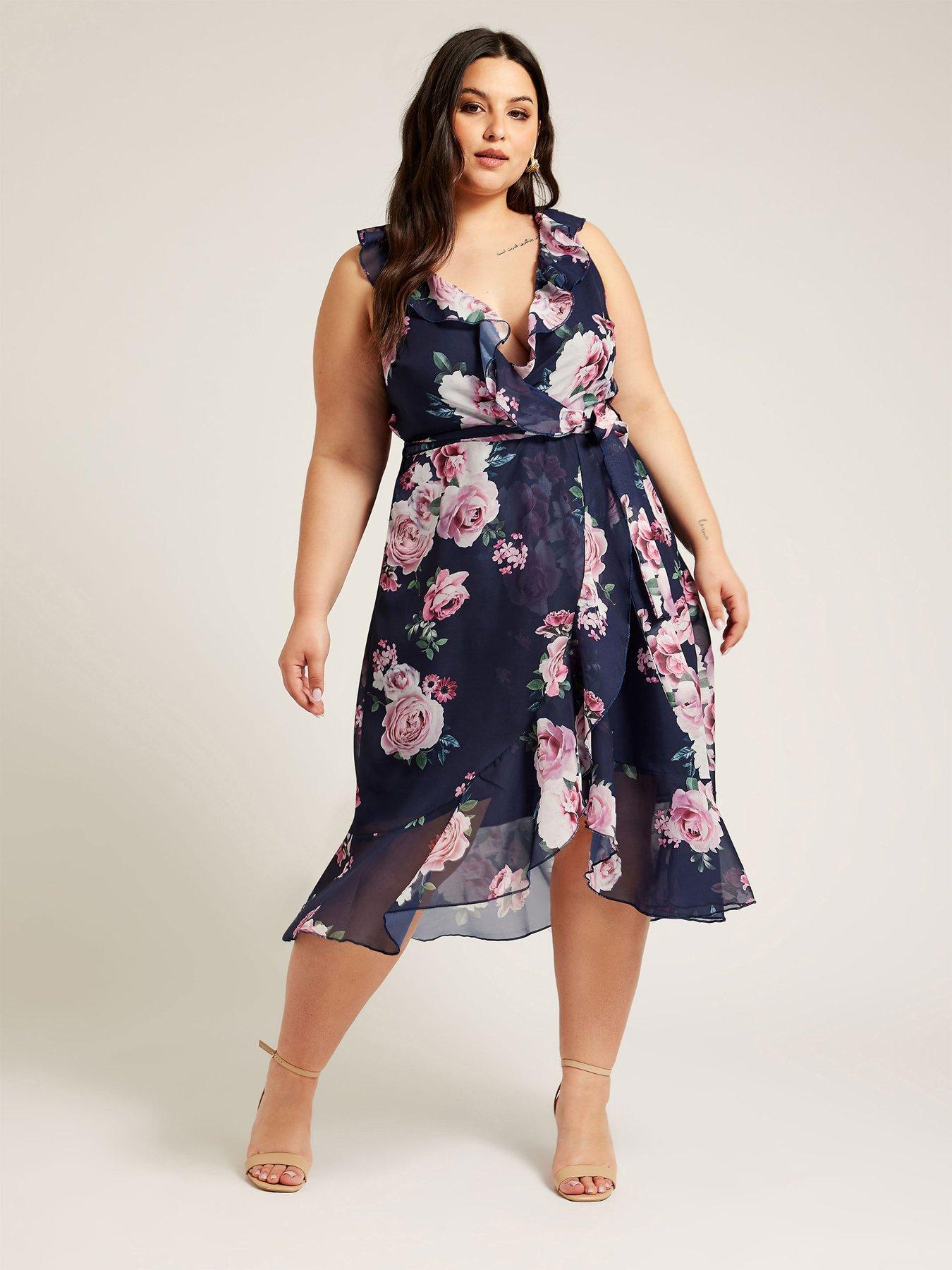 Rue Silky Feel Vest with Frills by Part Two - Champagne, Cornflower Blue