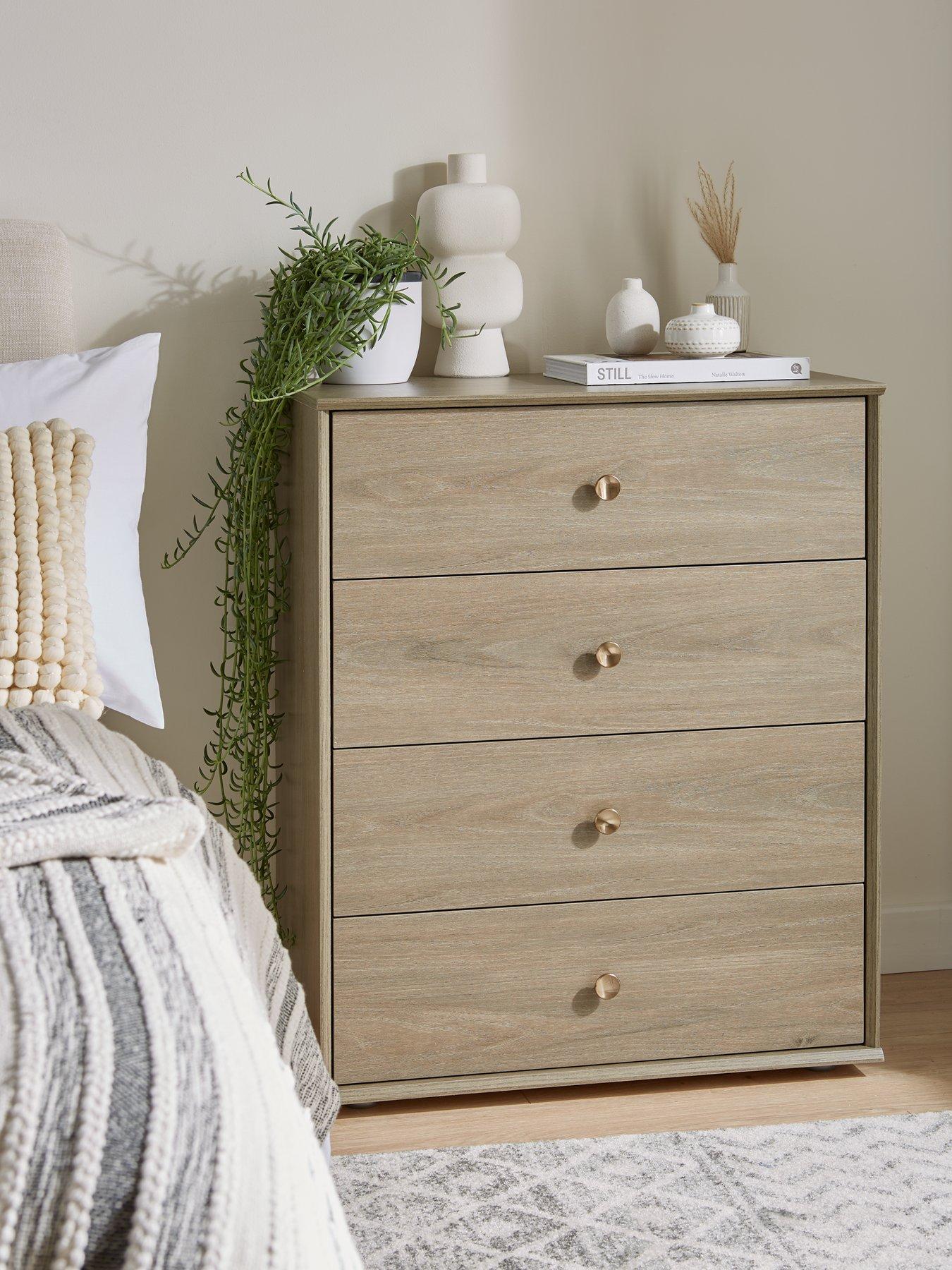 Product photograph of Very Home Bennett 4 Drawer Chest from very.co.uk