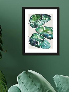 Product photograph of The Art Group Banana Leaves By Summer Thornton Framed Print from very.co.uk