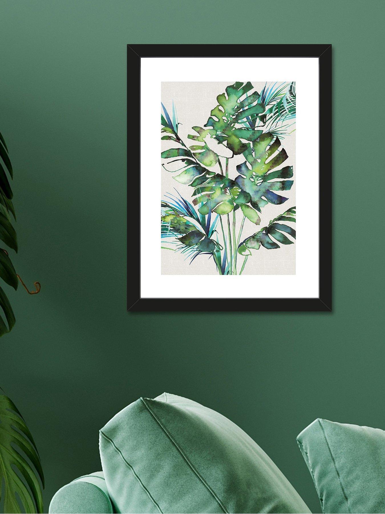 Product photograph of The Art Group Monstera Leaves Art Print By Summer Thornton from very.co.uk