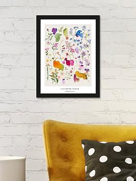 Product photograph of The Art Group Flower Palette By Summer Thornton Framed Print from very.co.uk