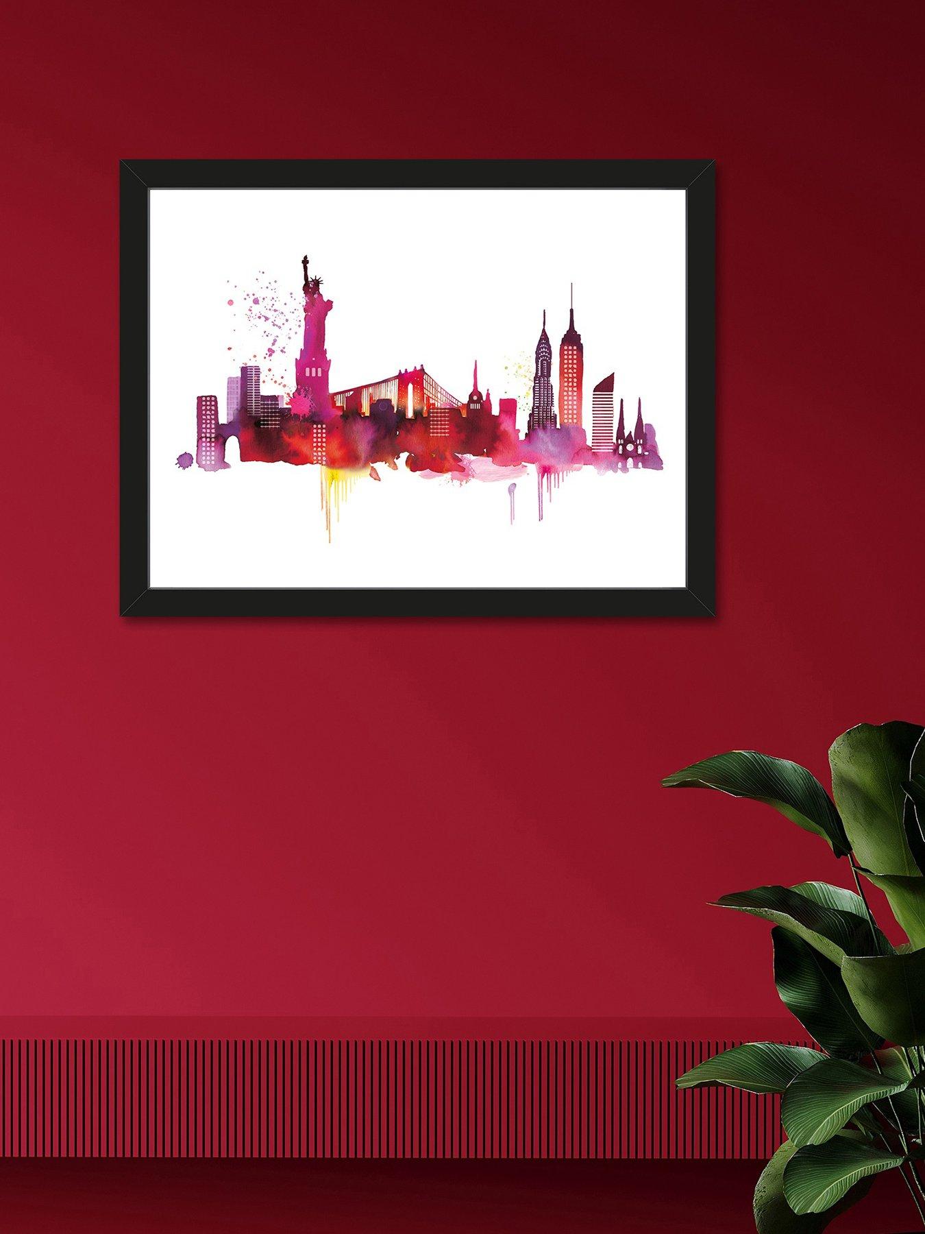 Product photograph of The Art Group New York Skyline Art Print By Summer Thornton from very.co.uk
