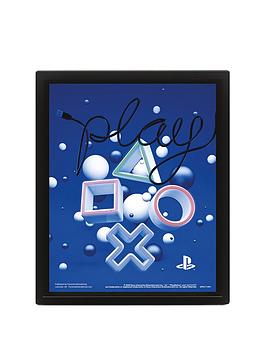 Product photograph of Playstation Play Framed Print from very.co.uk