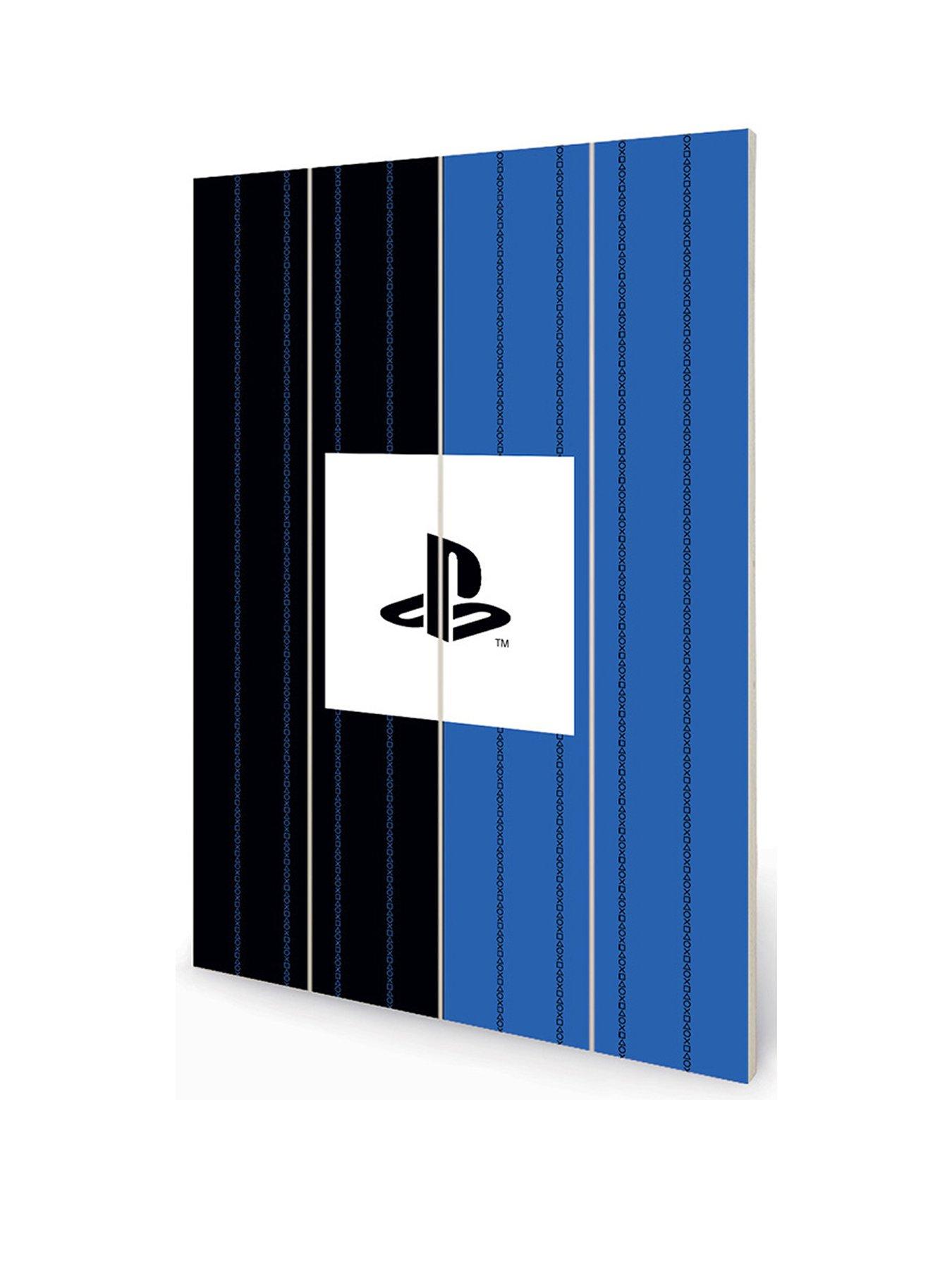Product photograph of Playstation Portrait Print On Wood from very.co.uk