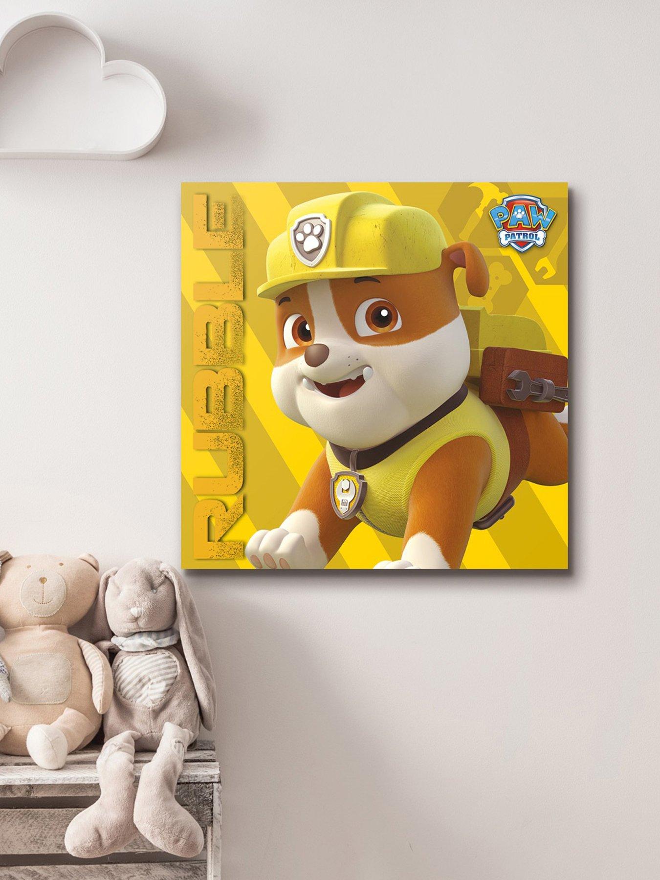 Image 1 of 2 of Paw Patrol Rubble on the Double Canvas