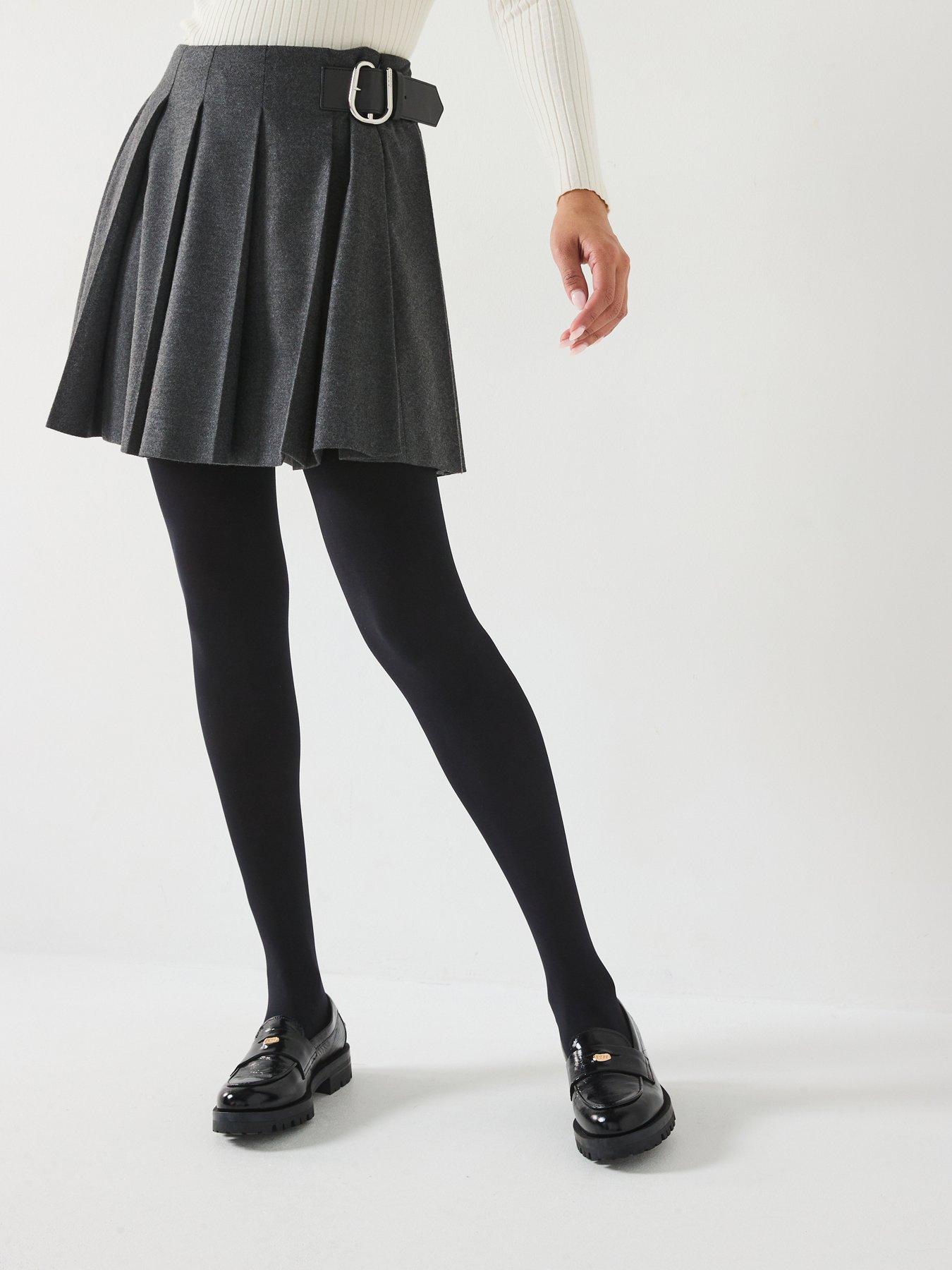 undefined Rameri Pleated Mini Skirt - Black