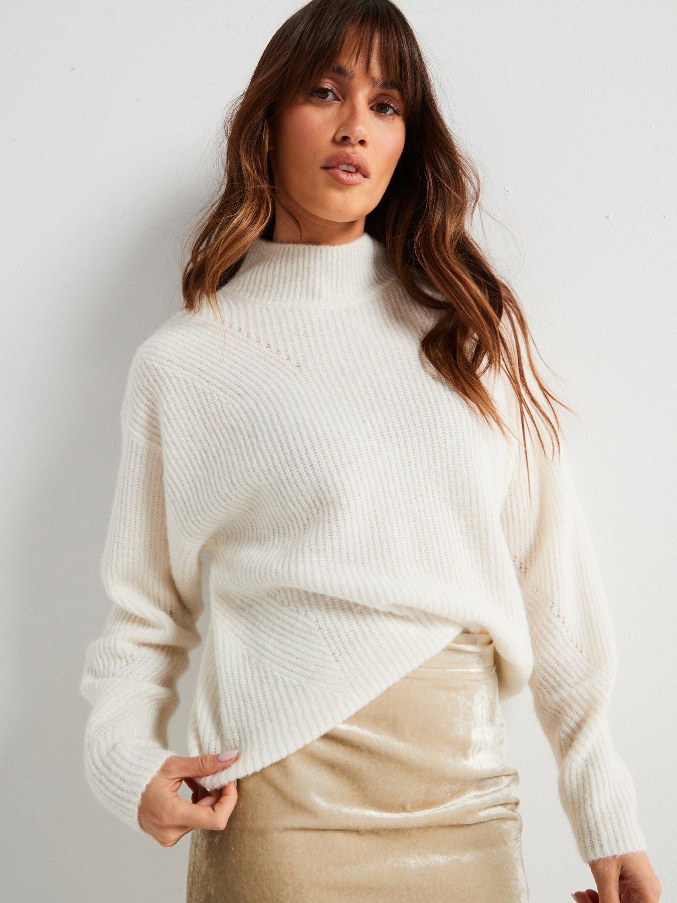 undefined Flondassy Wool Blend Jumper - White