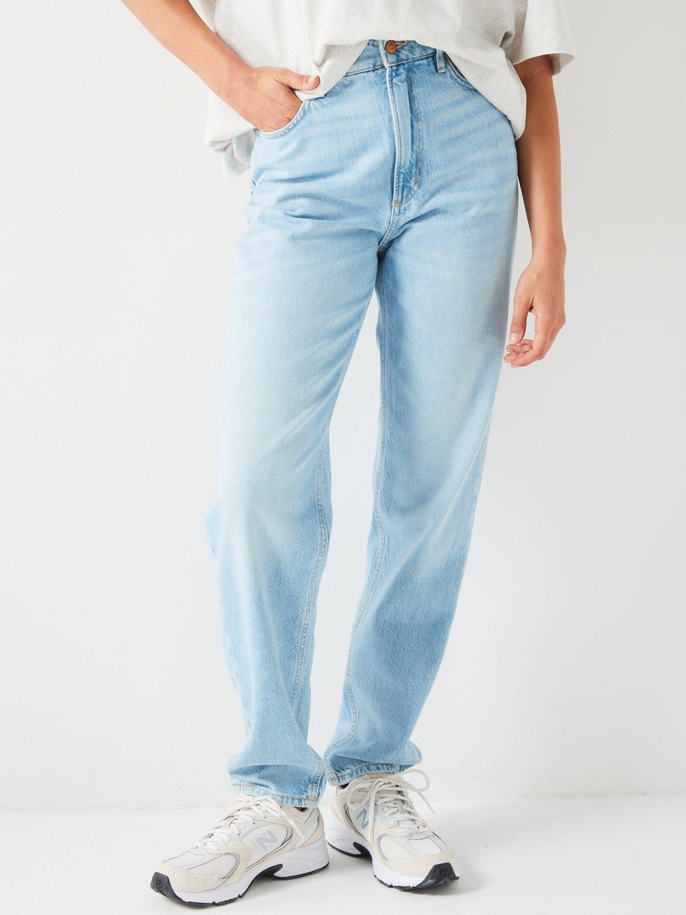 undefined Ruth High Rise Mom Jean - Blue