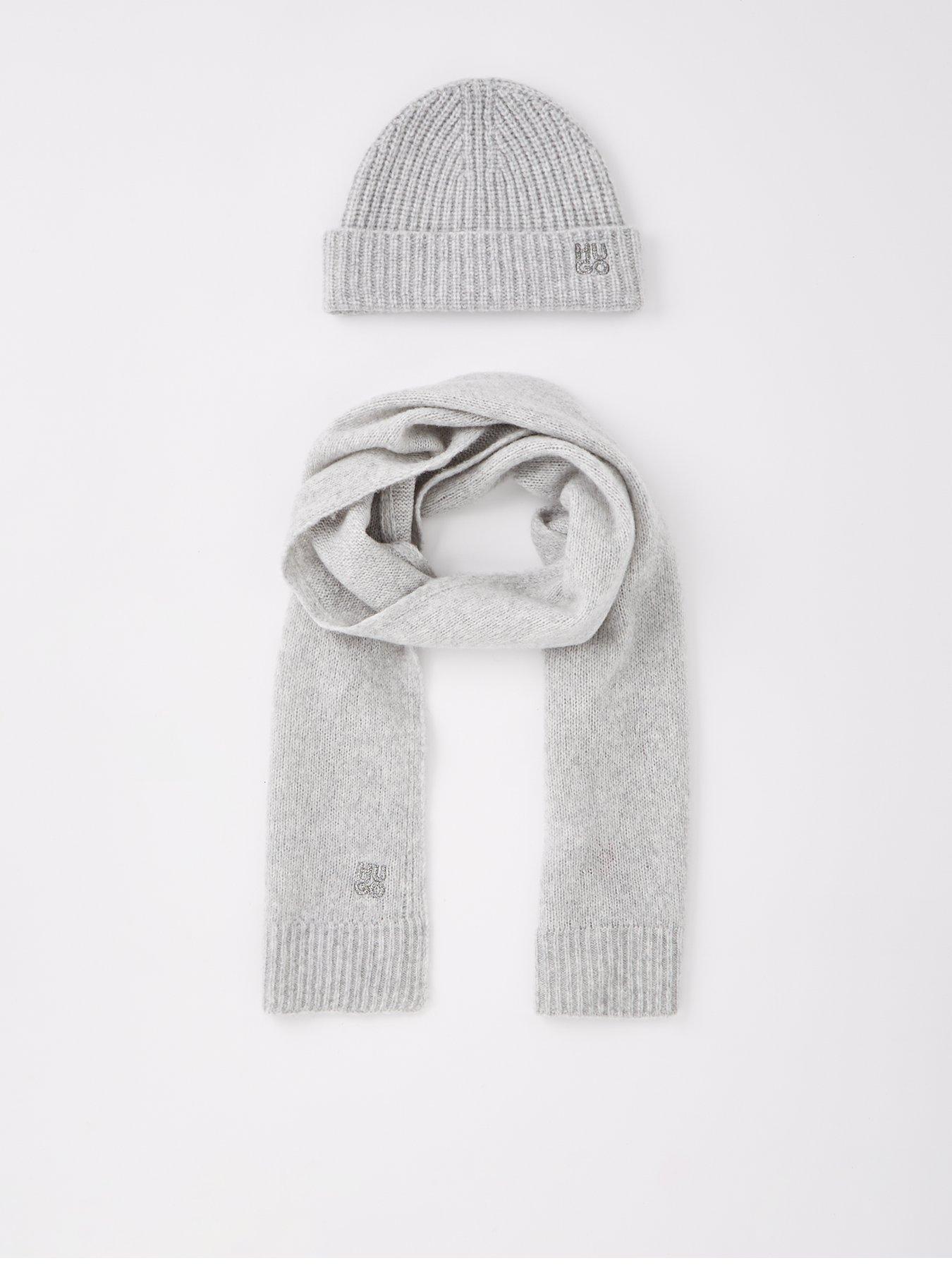 HUGO Sarmi Scarf Set - Grey