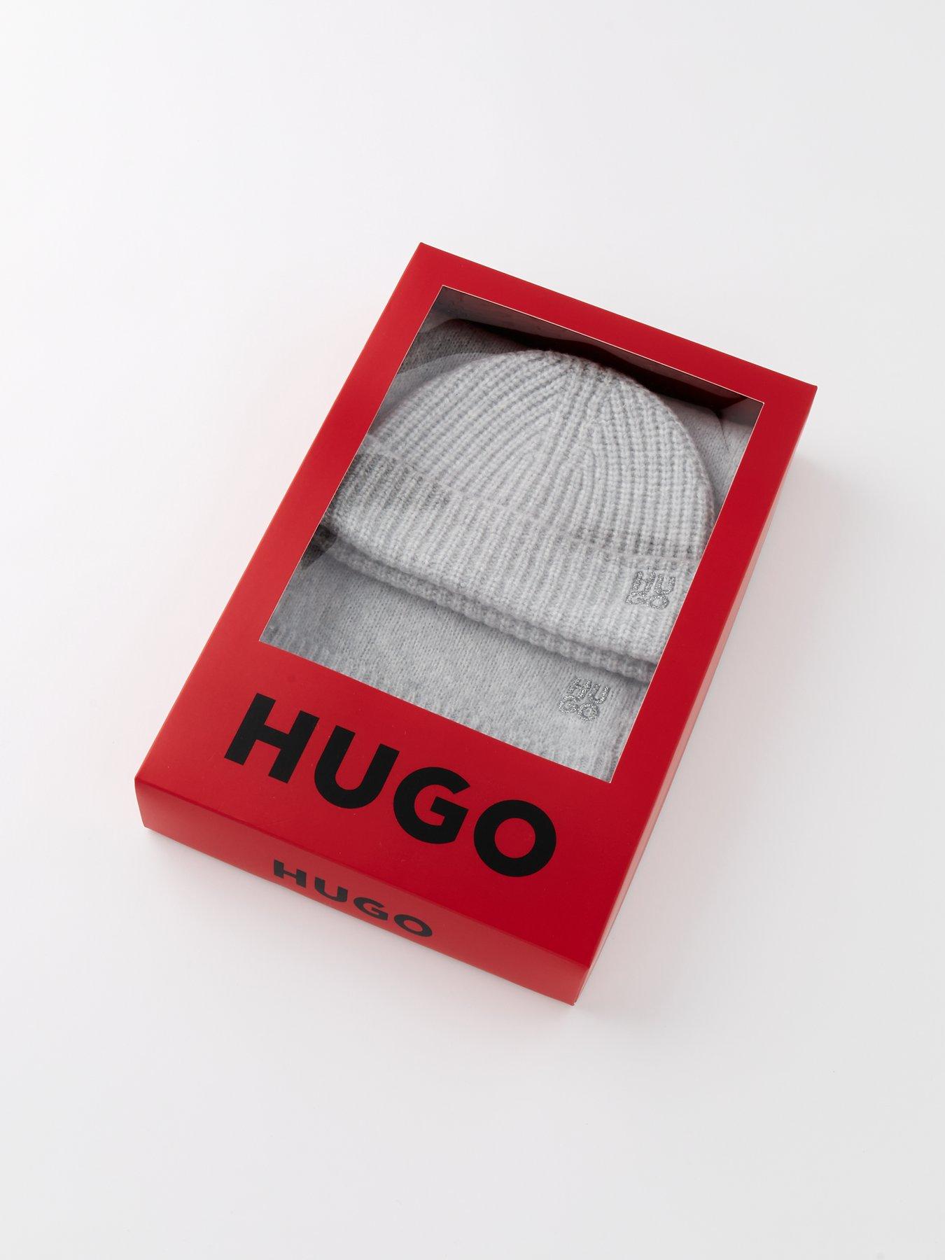 Image 4 of 4 of HUGO Sarmi Scarf Set - Grey