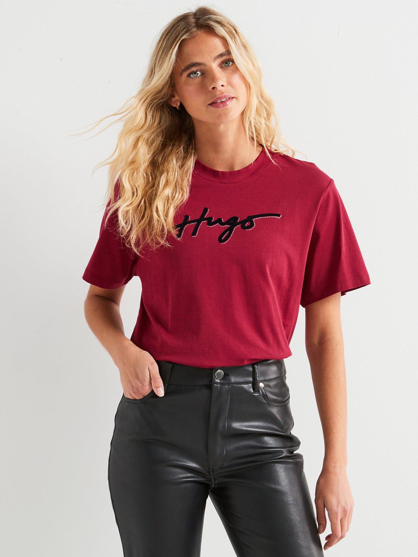 undefined Vintage Short Sleeve Logo T-Shirt - Pink