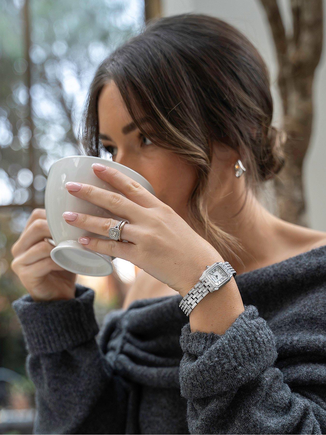 Image 3 of 7 of Sekonda Monica&nbsp;Stone-Set&nbsp;Bracelet with White Dial Analogue Watch