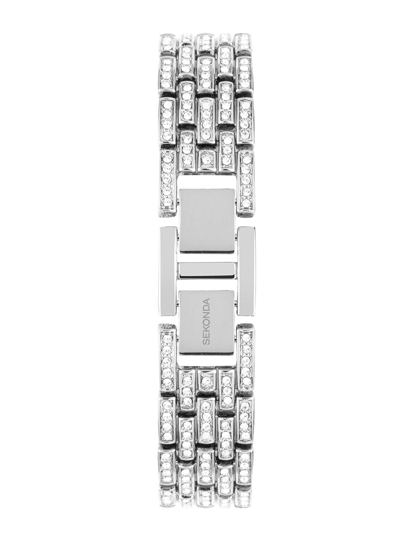Image 6 of 7 of Sekonda Monica&nbsp;Stone-Set&nbsp;Bracelet with White Dial Analogue Watch