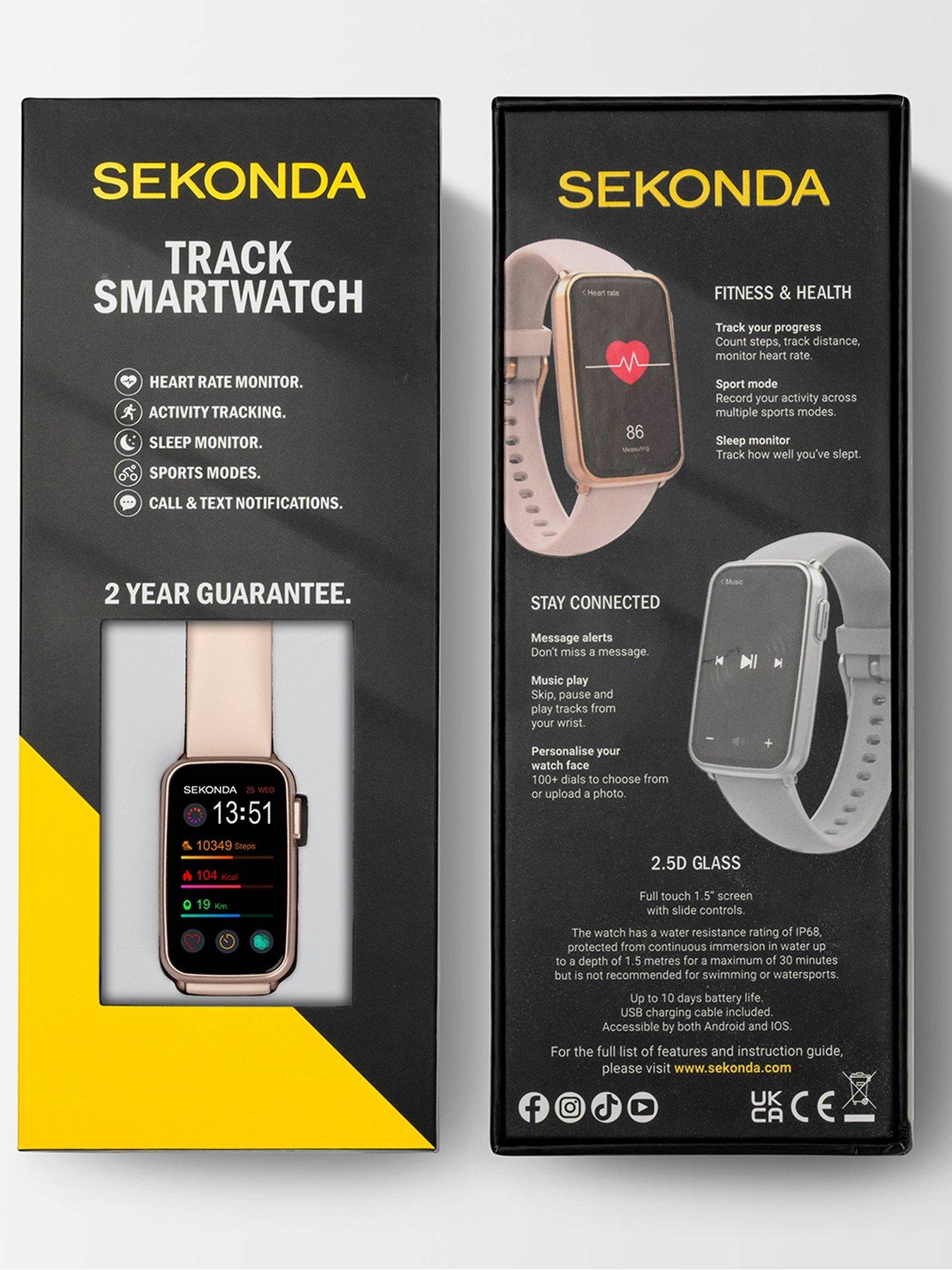 Image 7 of 7 of Sekonda Unisex Track Pink Silicone Strap Smartwatch