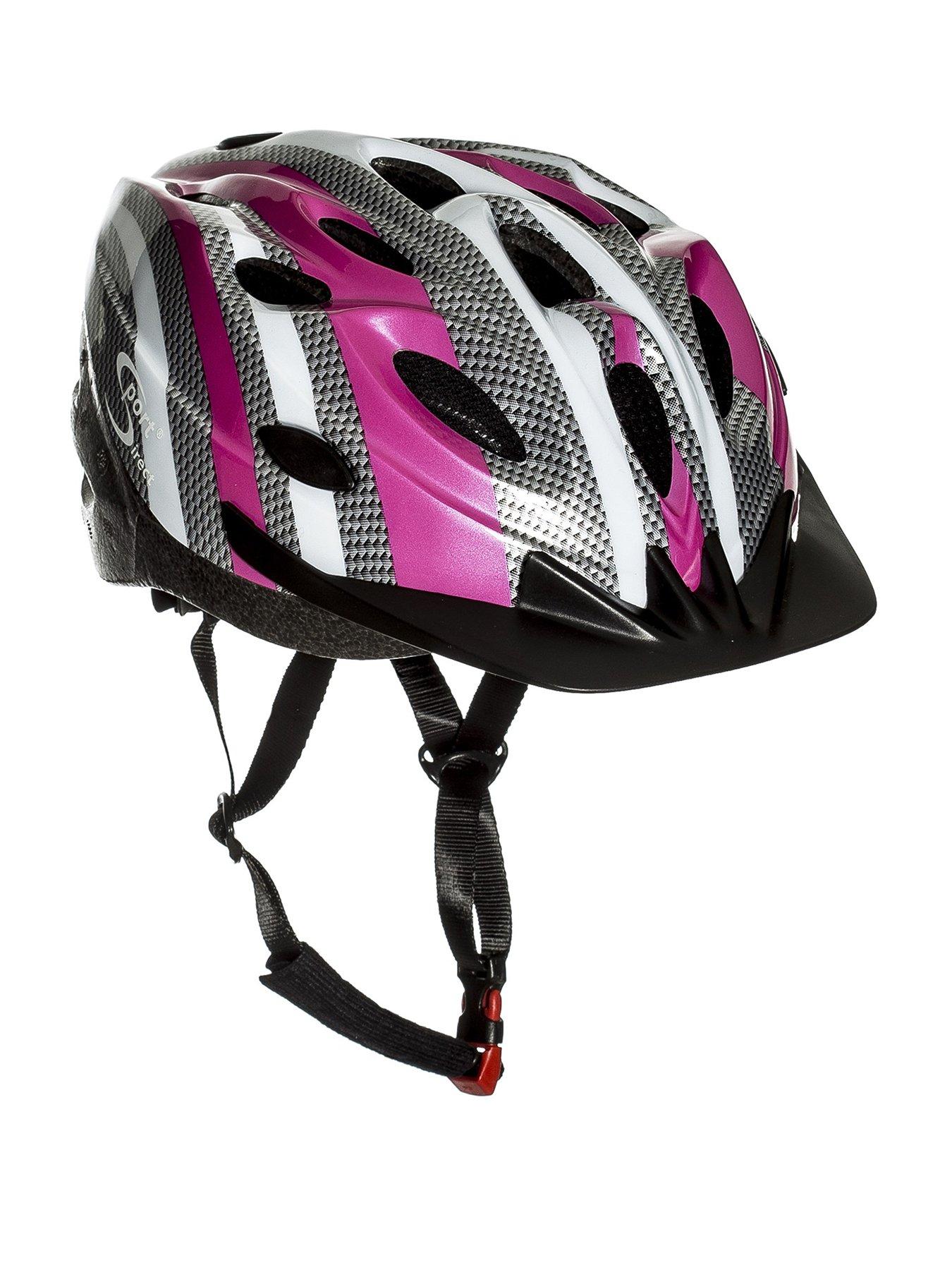 sport-direct-18-vent-e-bikebike-helmet--nbsppinkgraphitewhite-55-58cm