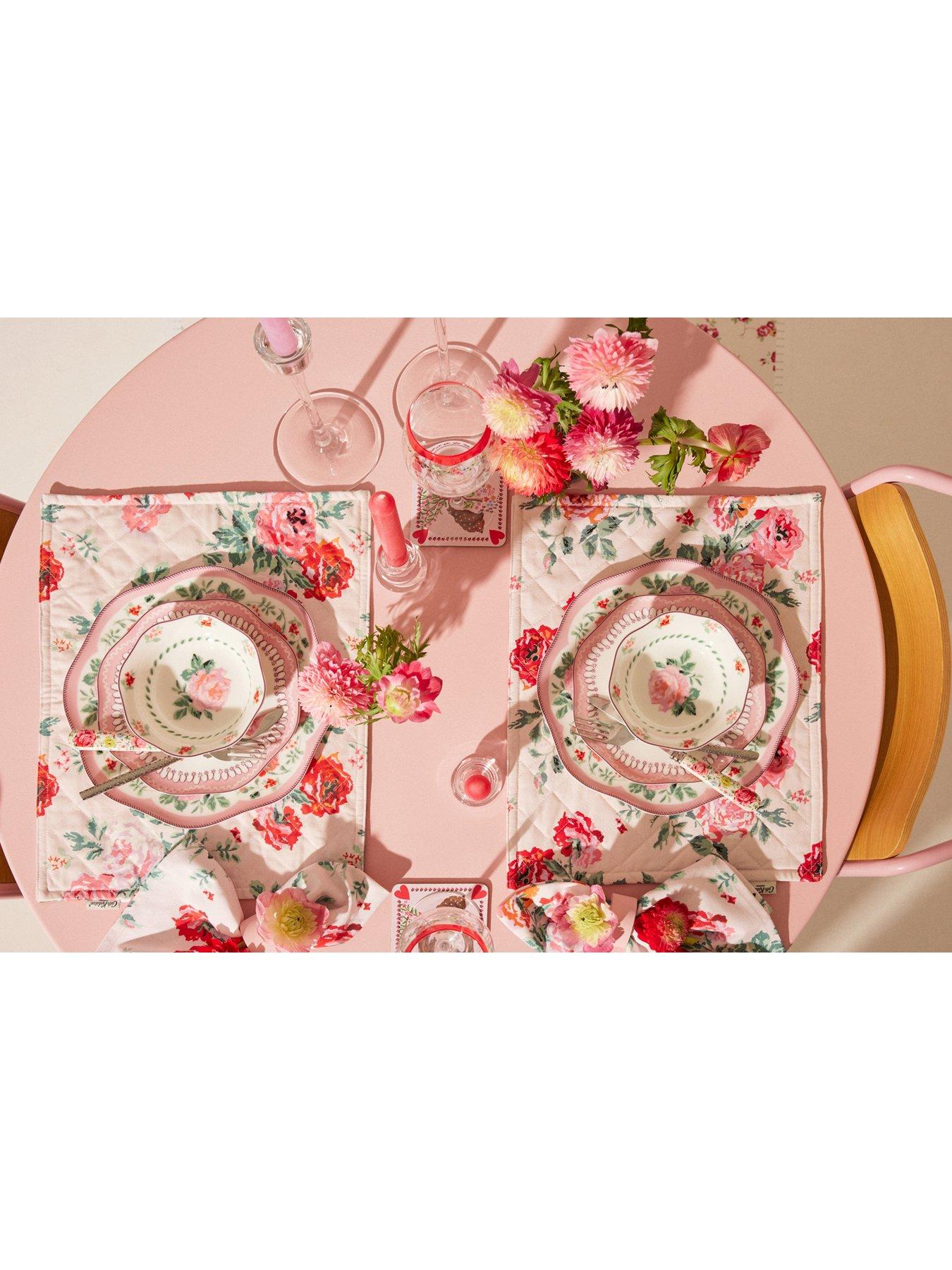Image 6 of 7 of Cath Kidston Archive Rose 12-Piece Dinner Set