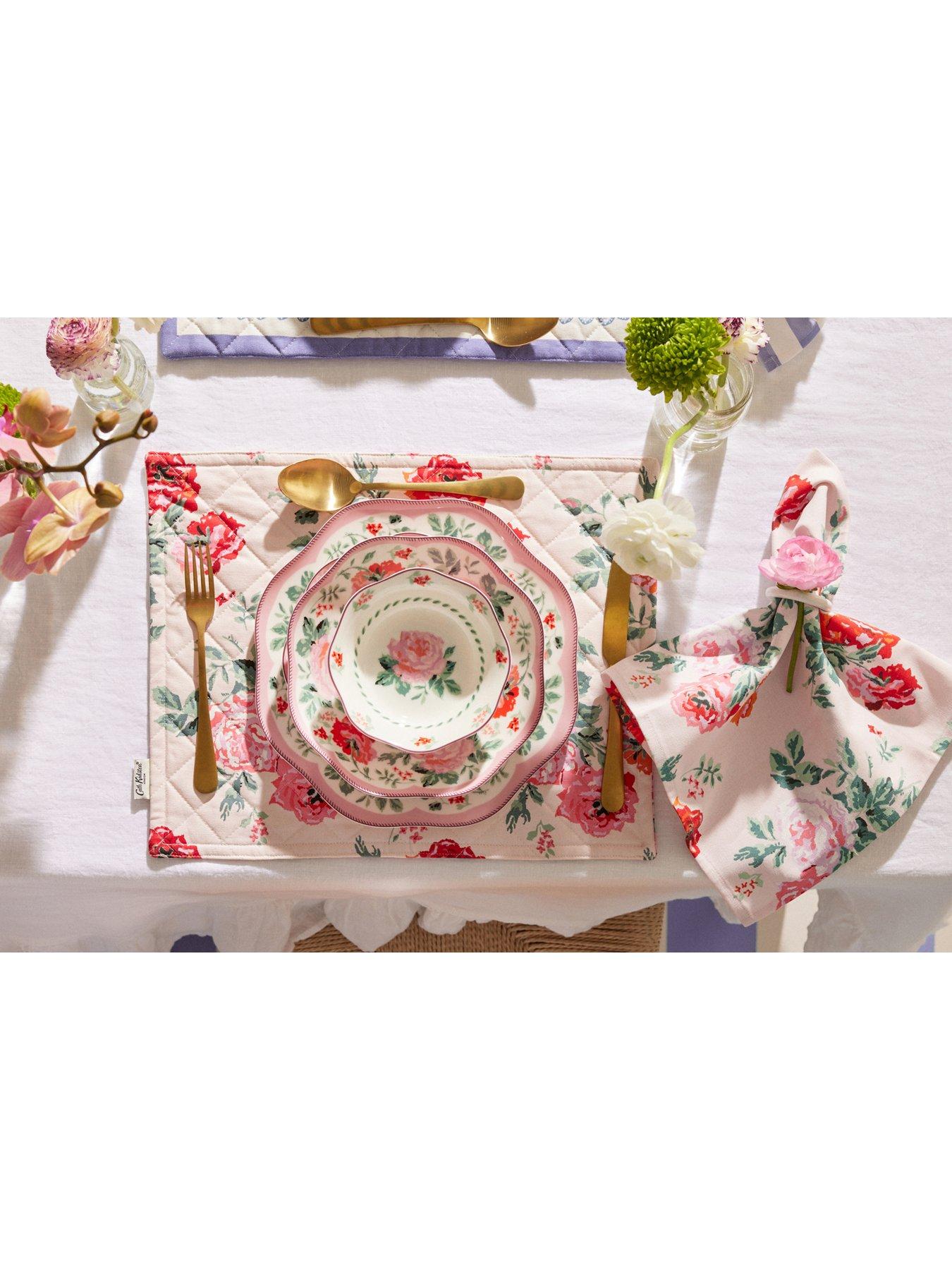 Image 7 of 7 of Cath Kidston Archive Rose 12-Piece Dinner Set