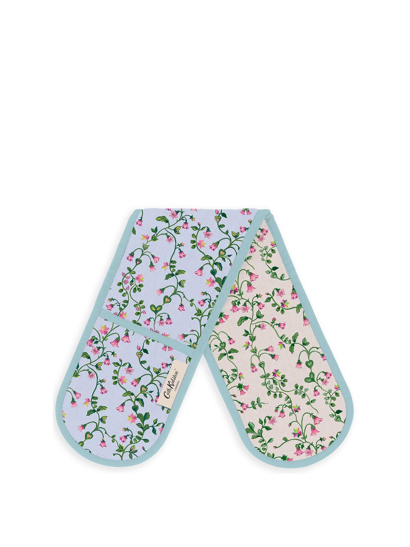 Product photograph of Cath Kidston Twin Flowers Double Oven Glove from very.co.uk
