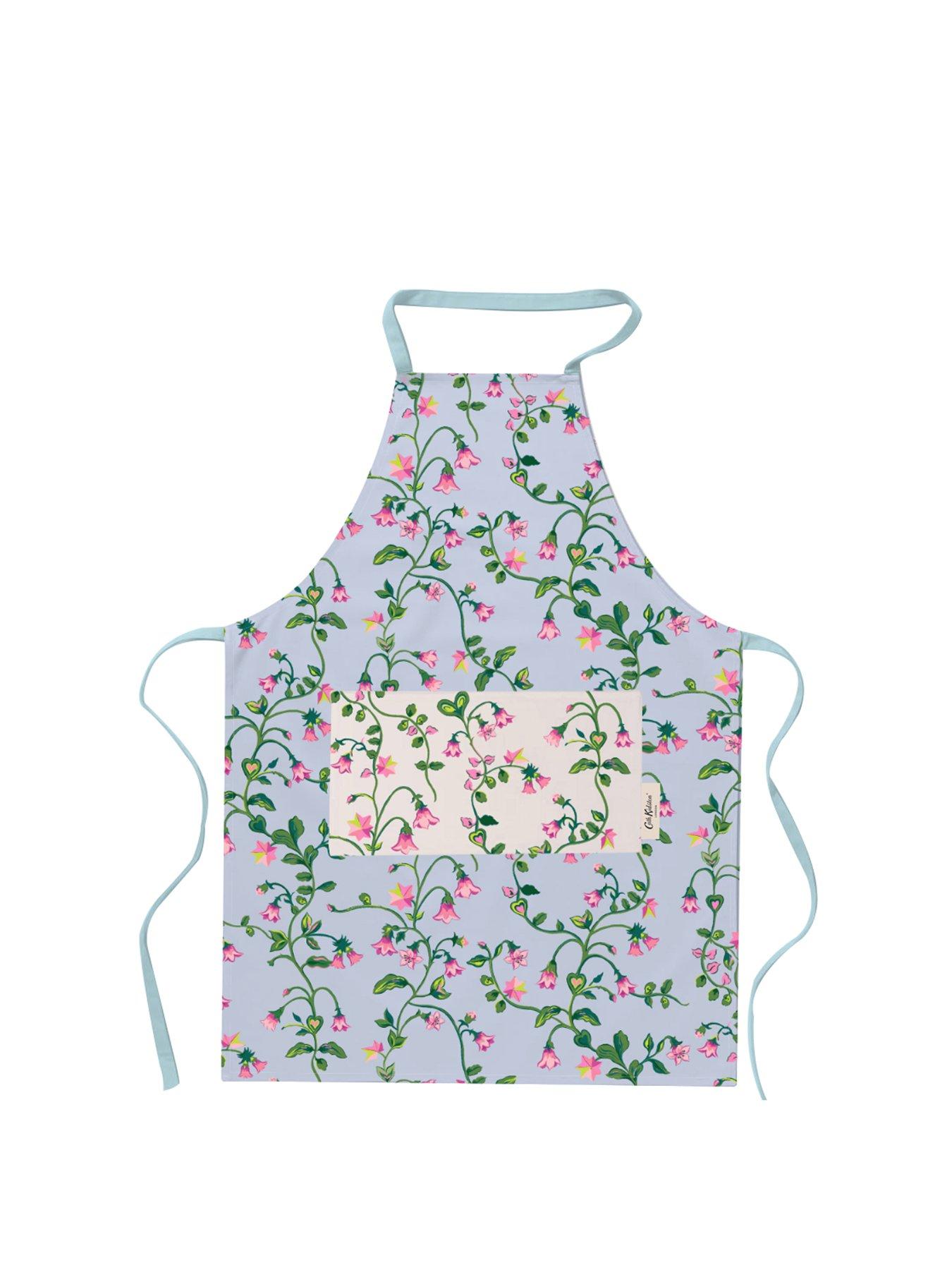 Product photograph of Cath Kidston Twin Flowers Easy Adjust Cotton Apron from very.co.uk