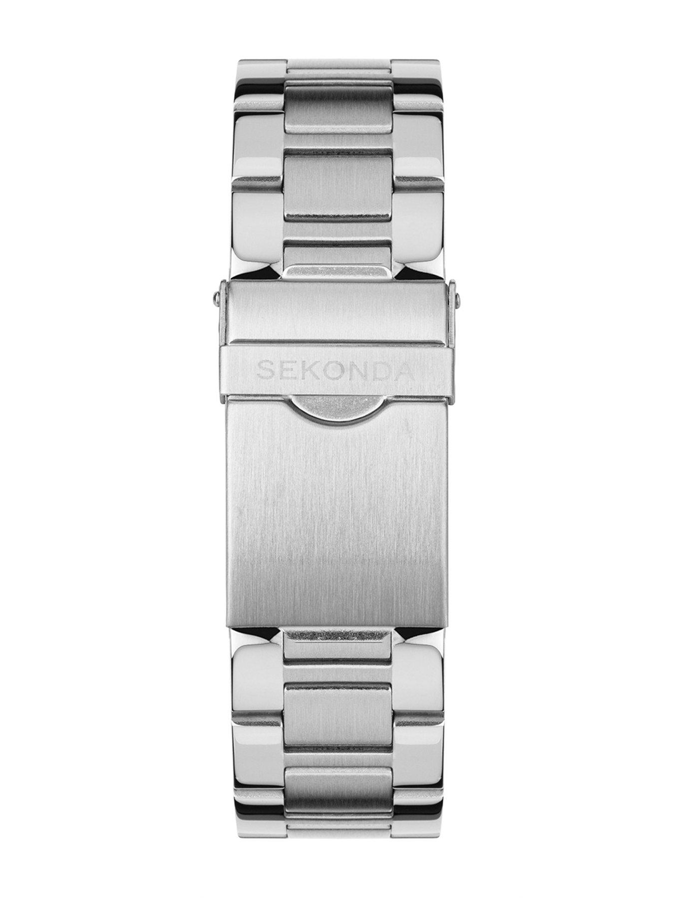 Image 5 of 6 of Sekonda Midnight Silver Stainless Steel Bracelet&nbsp;Chronograph Watch