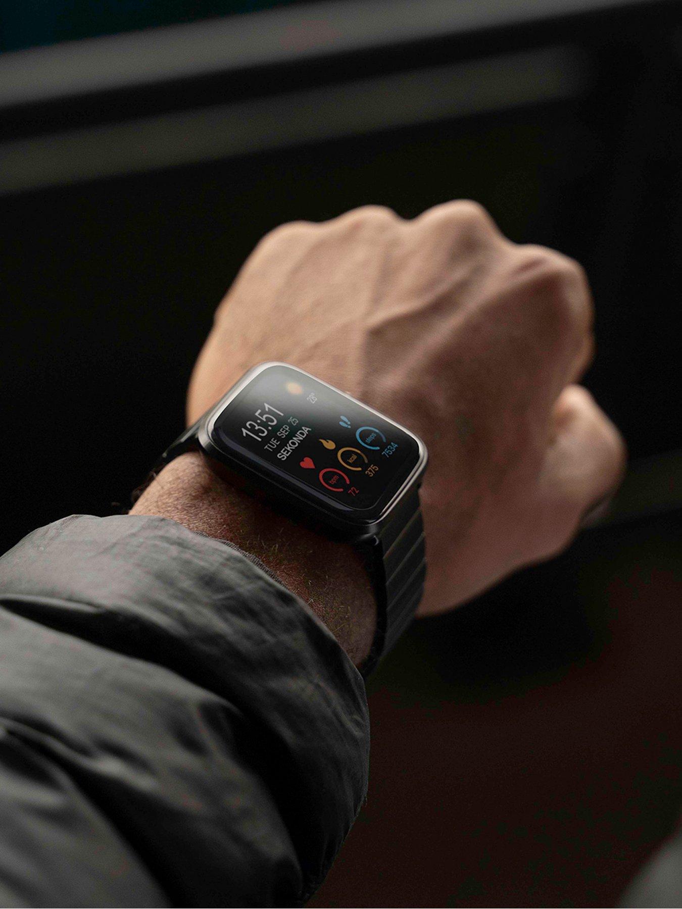 Image 3 of 7 of Sekonda Unisex Motion Plus Black Stainless Steel Bracelet Smartwatch