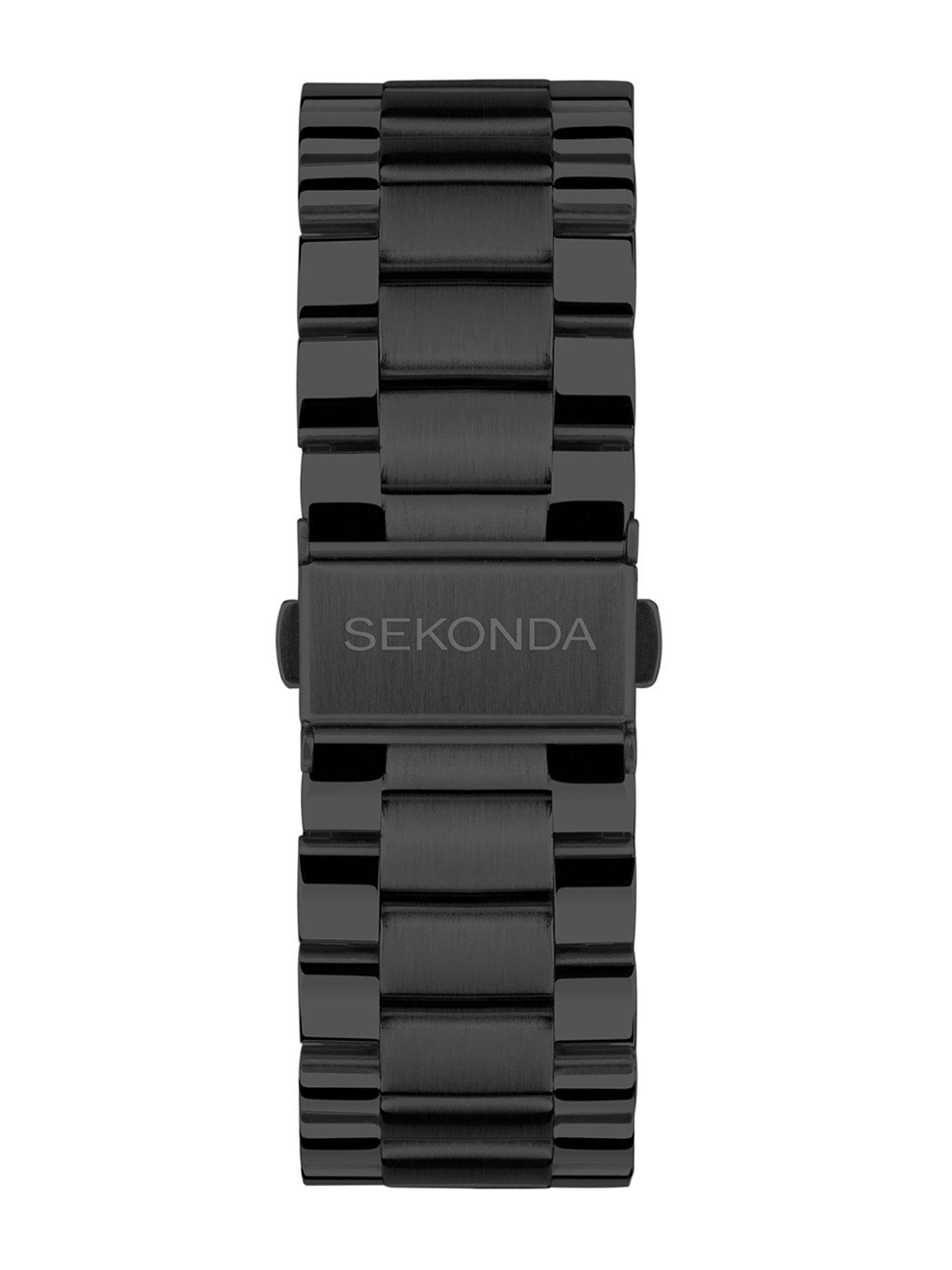 Image 6 of 7 of Sekonda Mens Active Plus Black Stainless Steel Bracelet Smartwatch